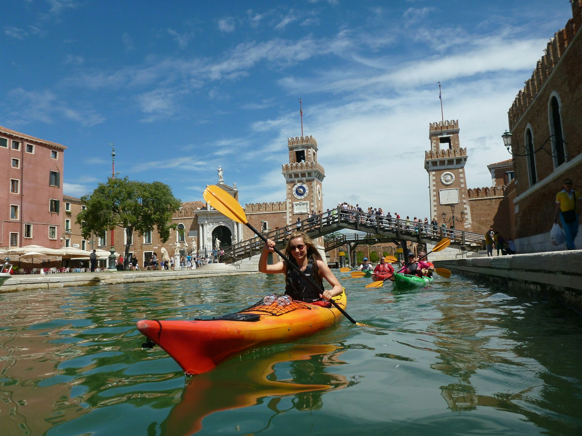 Kayaking through the canals with Venice Kayak