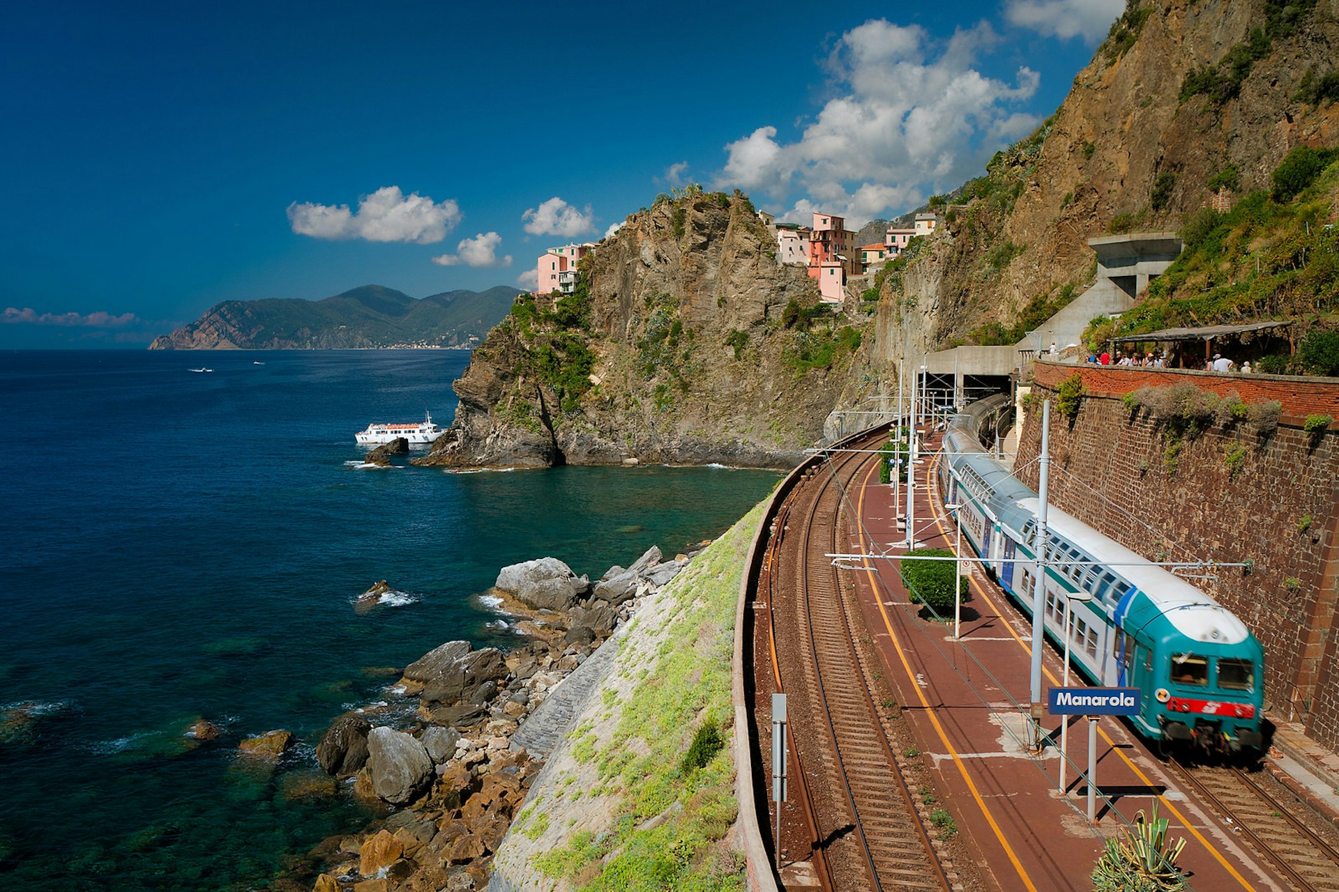 The best way to get around the Cinque Terre's spectacular coastline is by train