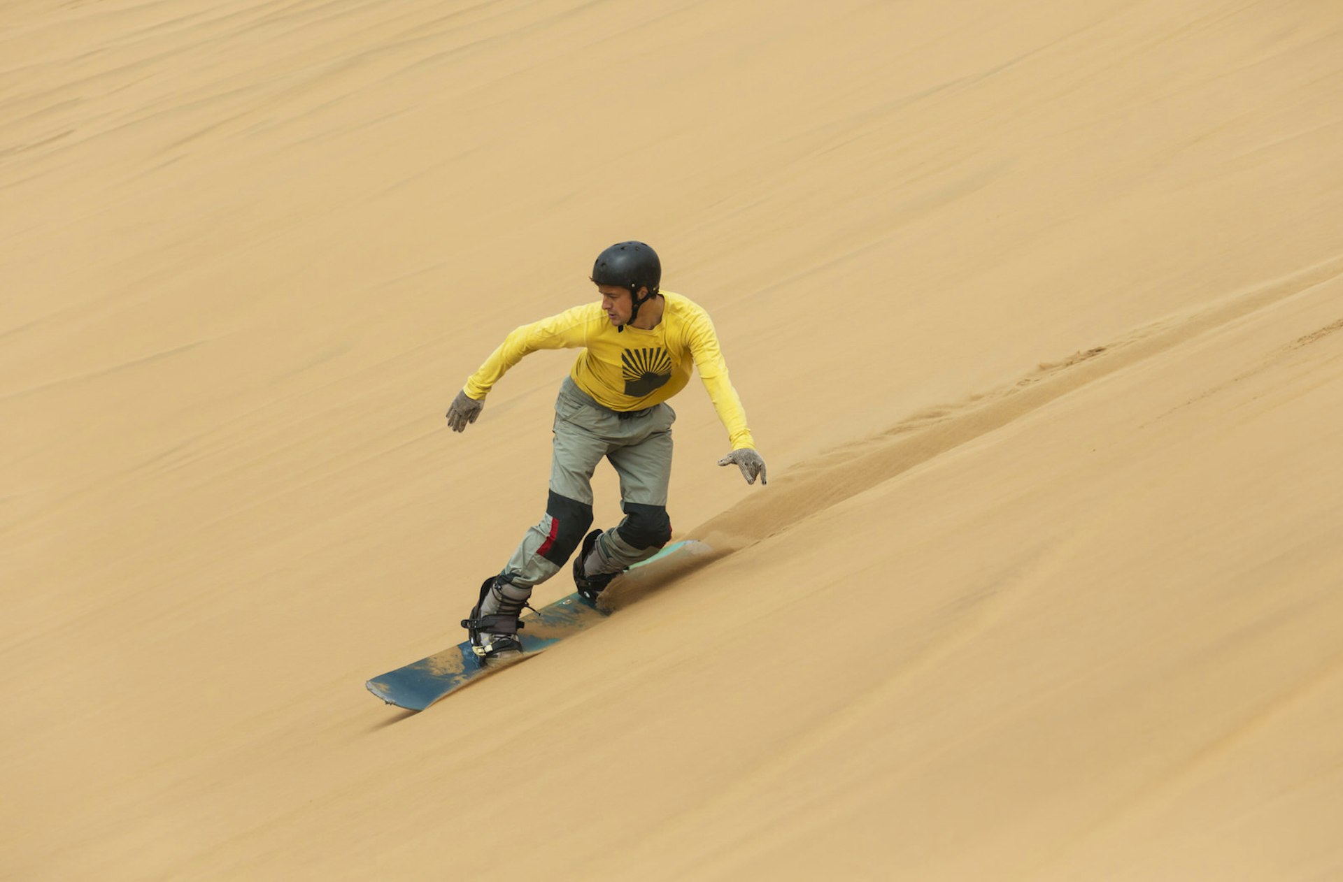 The Namib Desert, the oldest in the world, is reputed to house some of the largest sand dunes on this planet. Come conquer these constantly shifting and powerfully towering beauties by zooming down the sheer slip faces on a traditional Swakopmund sandboard or carve up the dune with style and skill on a snowboard adapted for sand.