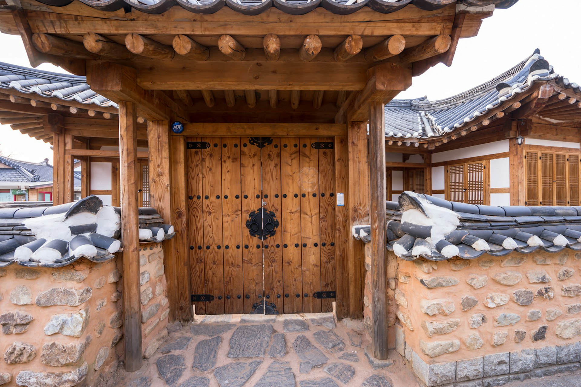 Jeonju Hanok village with over 800 traditional Korean houses remaining in central Jeonju.