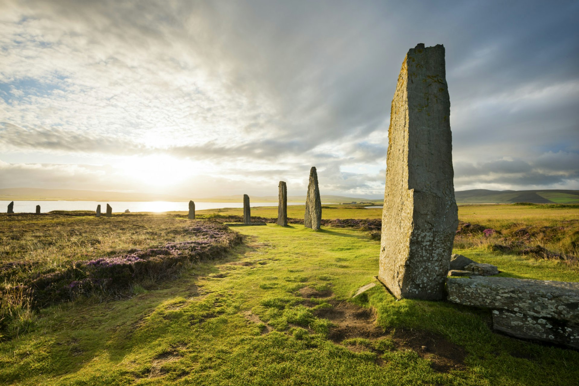 Ring of Brodgar at sunrise © Justin Foulkes / Lonely Planet