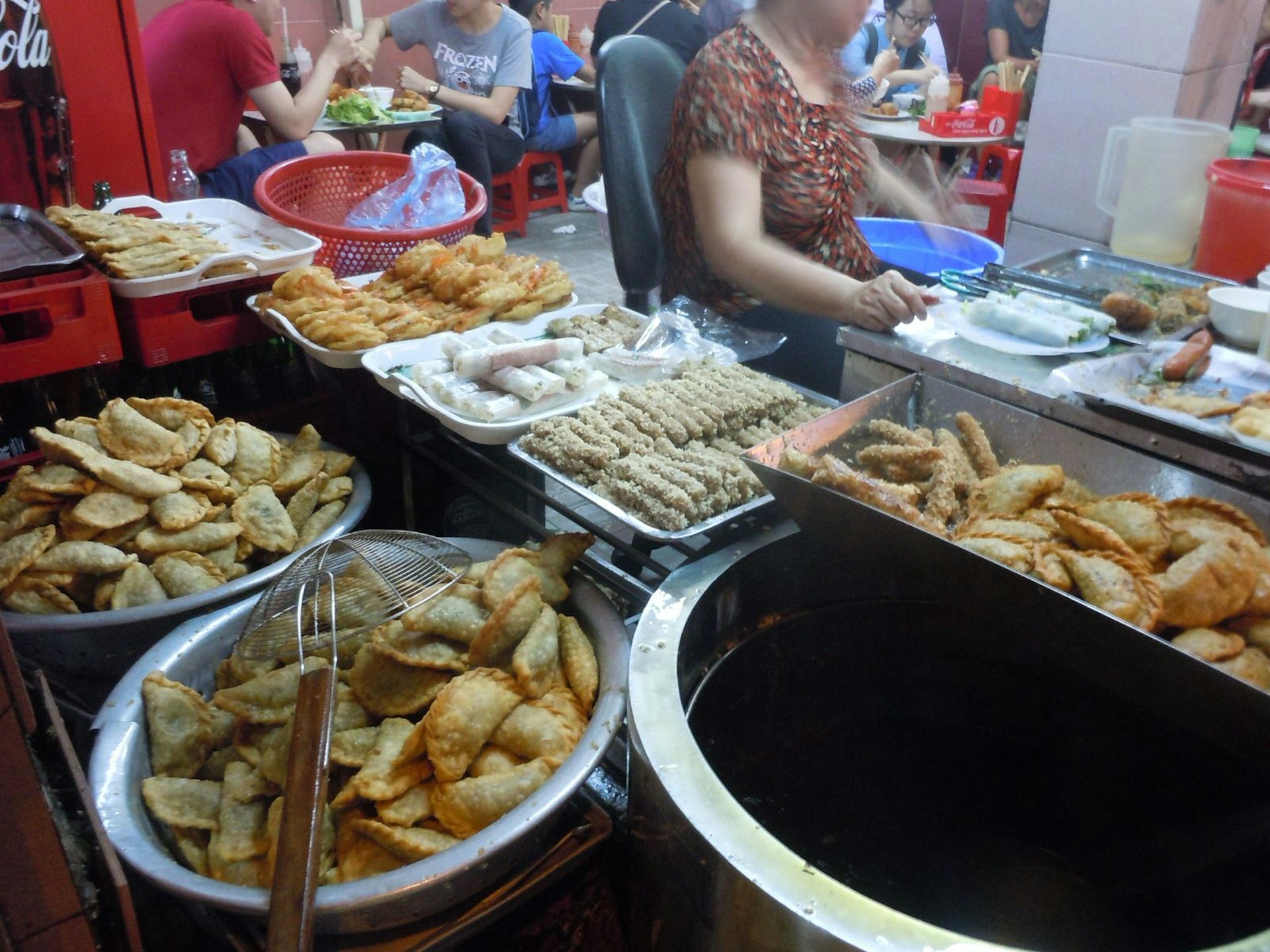 Stall selling banh ghoi dumplings
