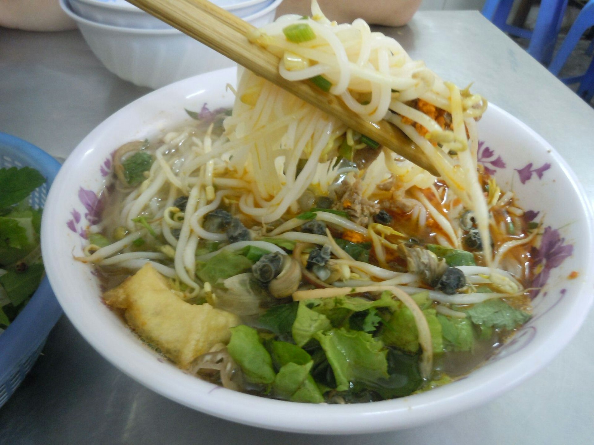 A bowl of bun oc, Hanoi comfort food
