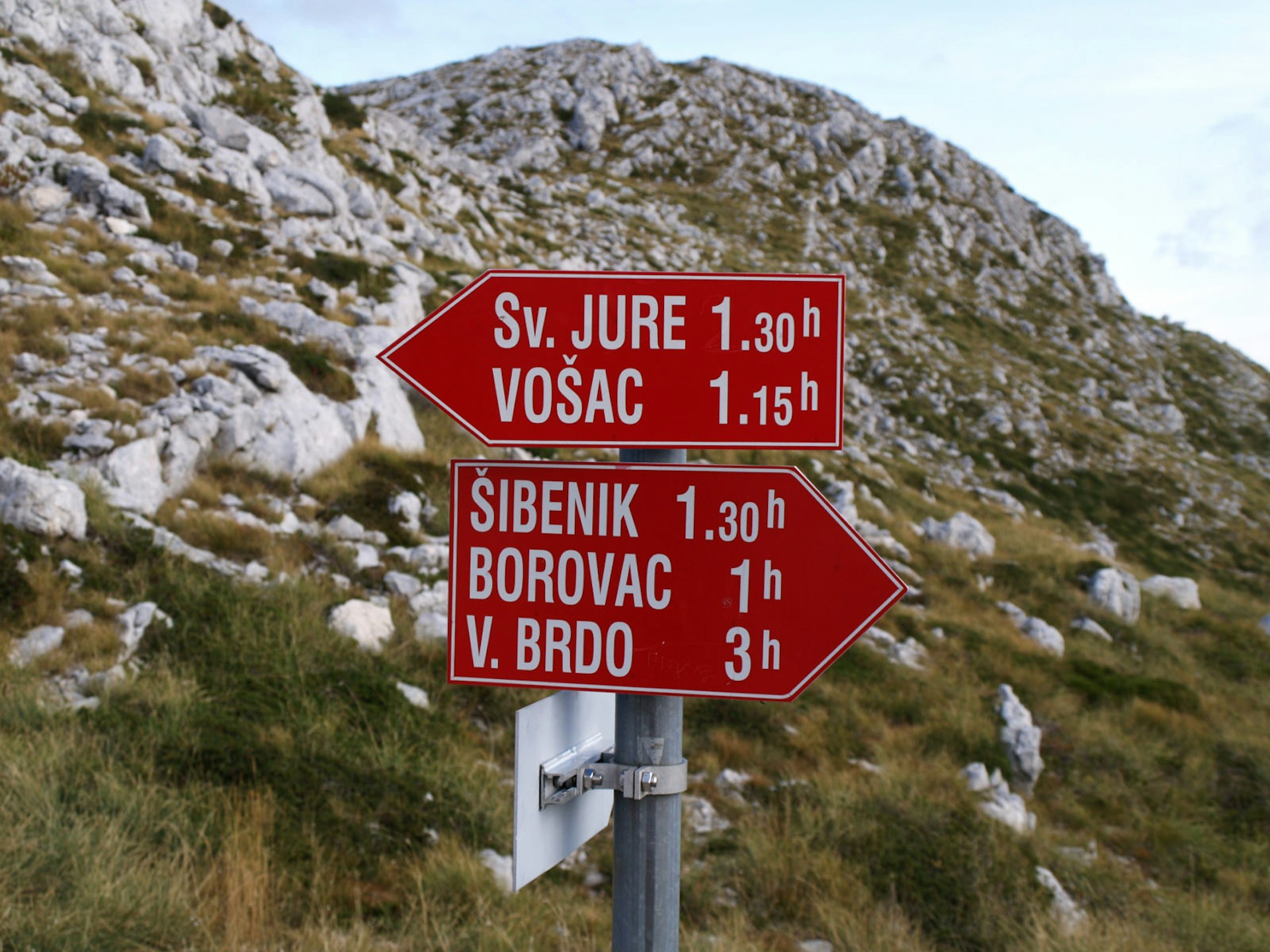 Signs point the way in Croatia’s Biokovo mountains © Perica / CC BY 2.0