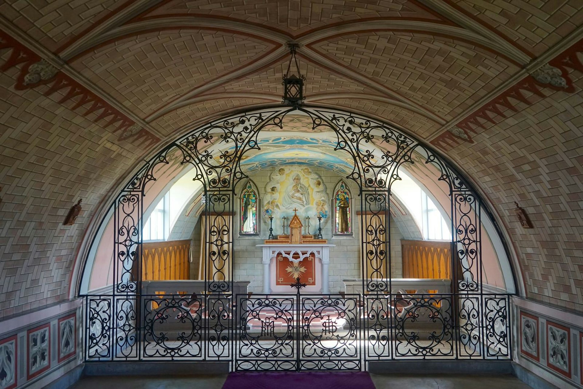 The intricate interior of Orkney's Italian Chapel © James Kay / Lonely Planet