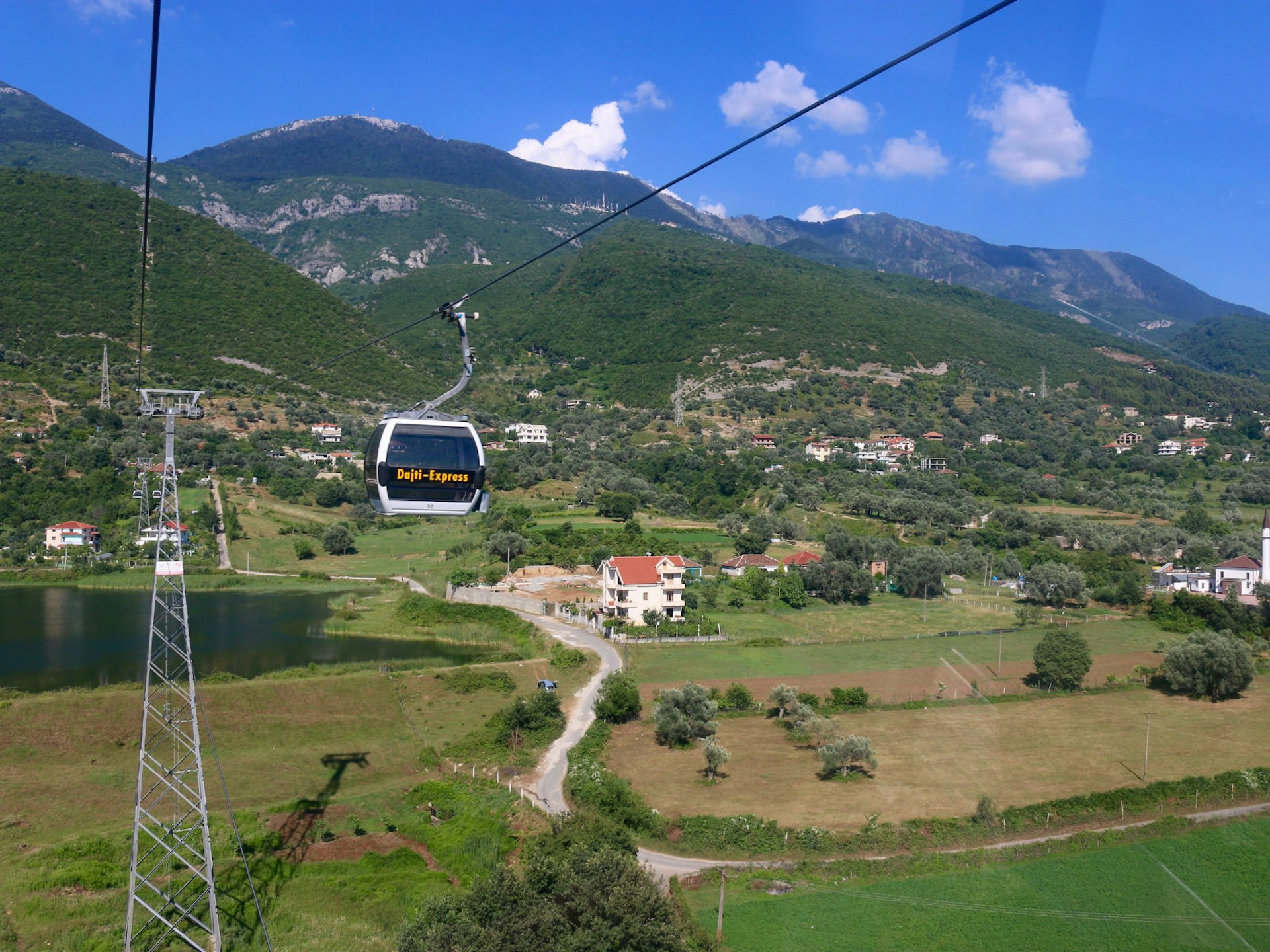 Views from the Dajti Express cable car © Bridget Nurre Jennions / Lonely Planet