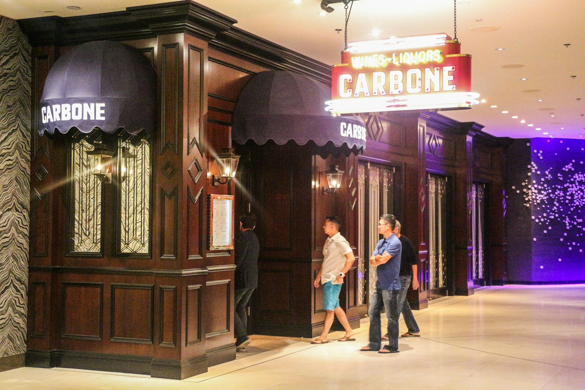 Diners entering Carbone at Aria © Greg Thilmont / Lonely Planet