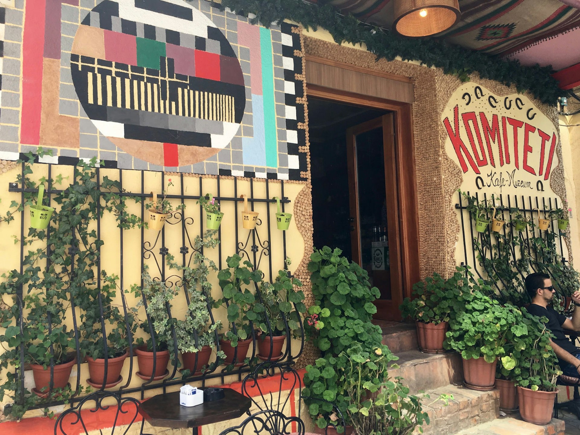 Tirana's quirky Komiteti cafe-museum © Bridget Nurre Jennions / Lonely Planet