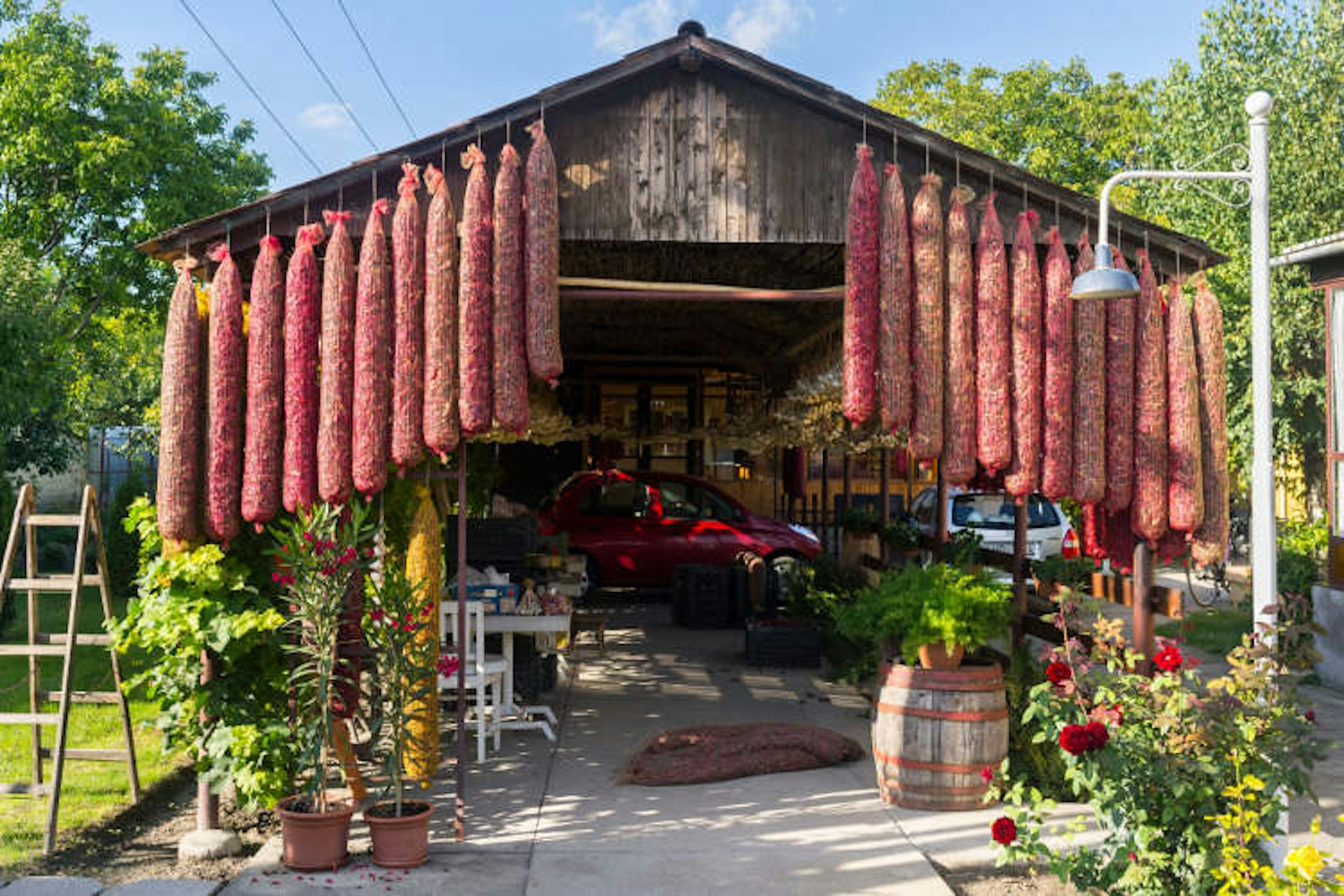 Hungarian paprika dried traditionally in the town of Kalocsa. Image by Danita Delimont / Gallo Images / Getty Images