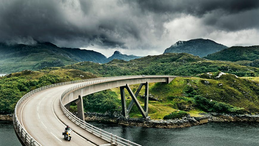 Crossing Kylesku Bridge in northwest Scotland © Craig Easton / Lonely Planet 