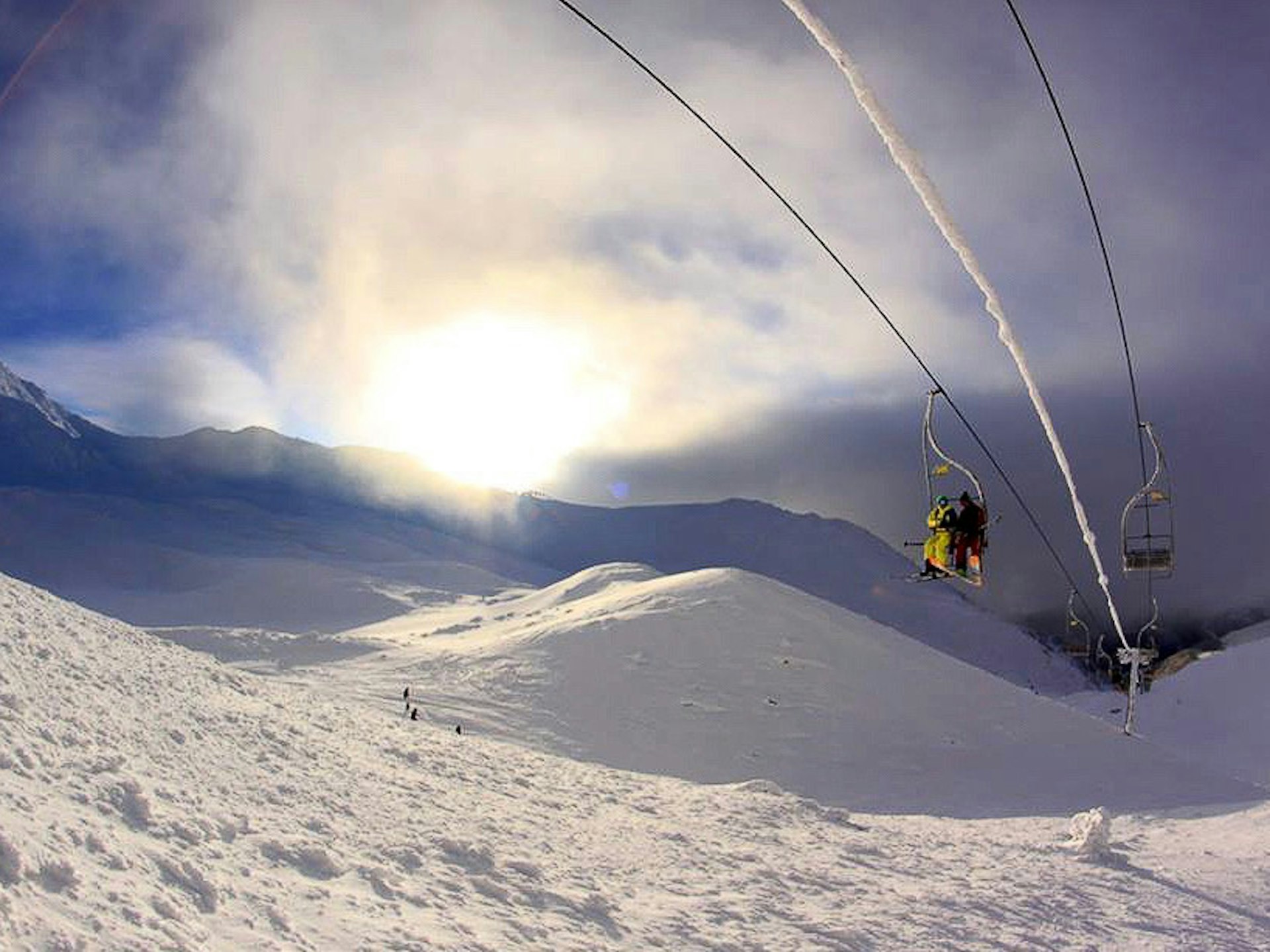 Skiing at Kosovo's Brezovica resort in the Sharr (Šar) Mountains © courtesy of Brezovica ski resort