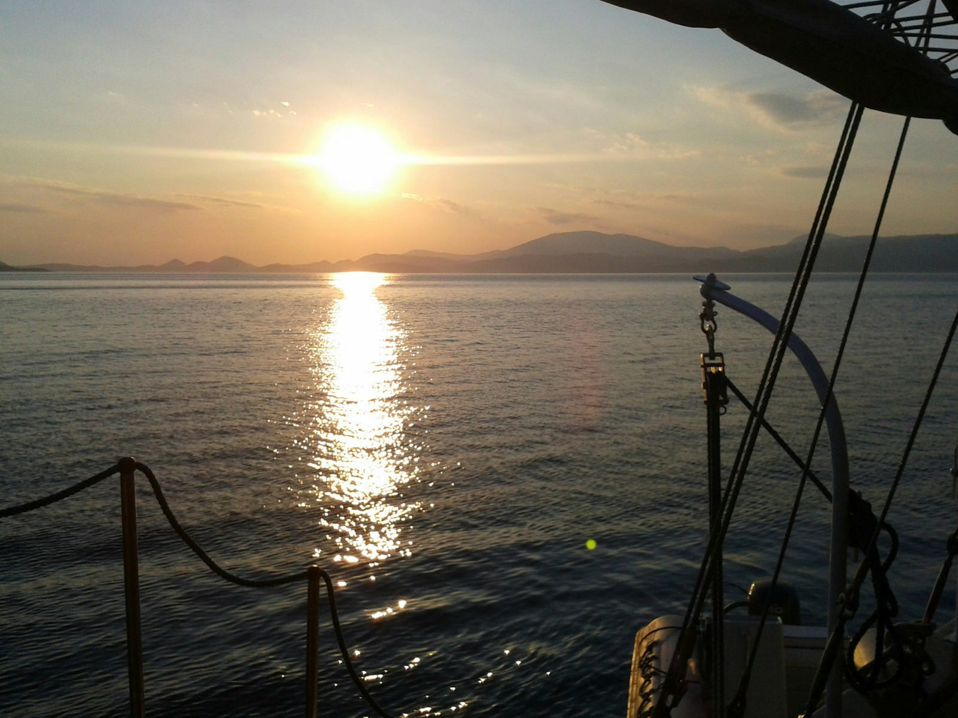Sailing into the sunset on the Athenian Riviera © Marissa Tejada / Lonely Planet