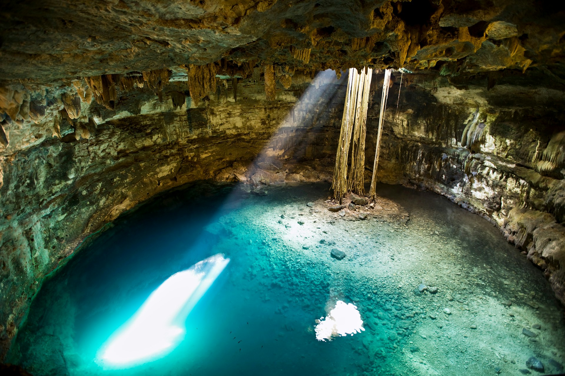 The beautiful and refreshing cenote at Cuzamá makes a great place for a swim © Yucatán Tourism Board