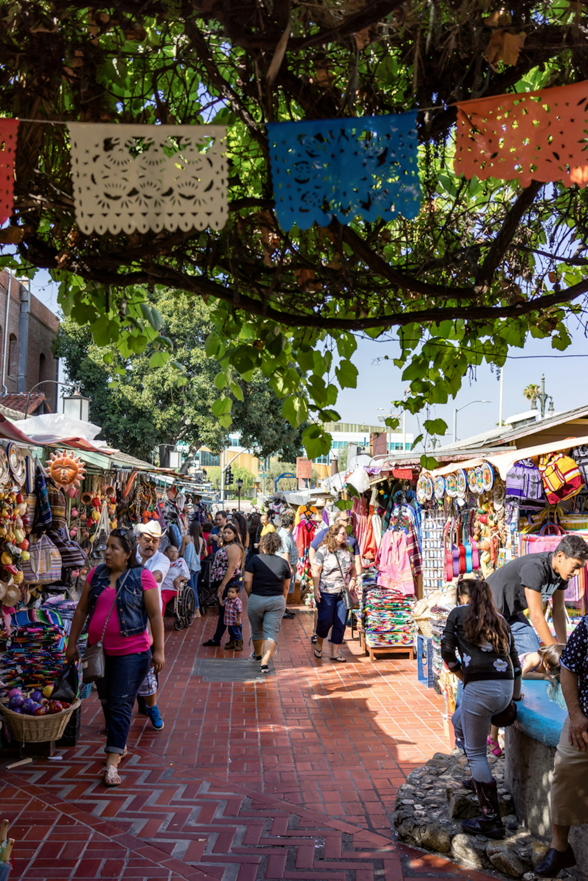 Colorful, historic Olvera Street is where Los Angeles began © Nigel Killeen/Getty Images