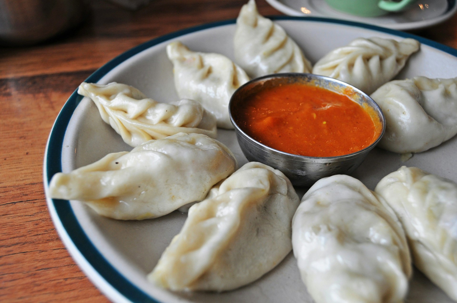 Momos and chilli sauce: an inspired combination © Katarzyna Komorek/Getty Images