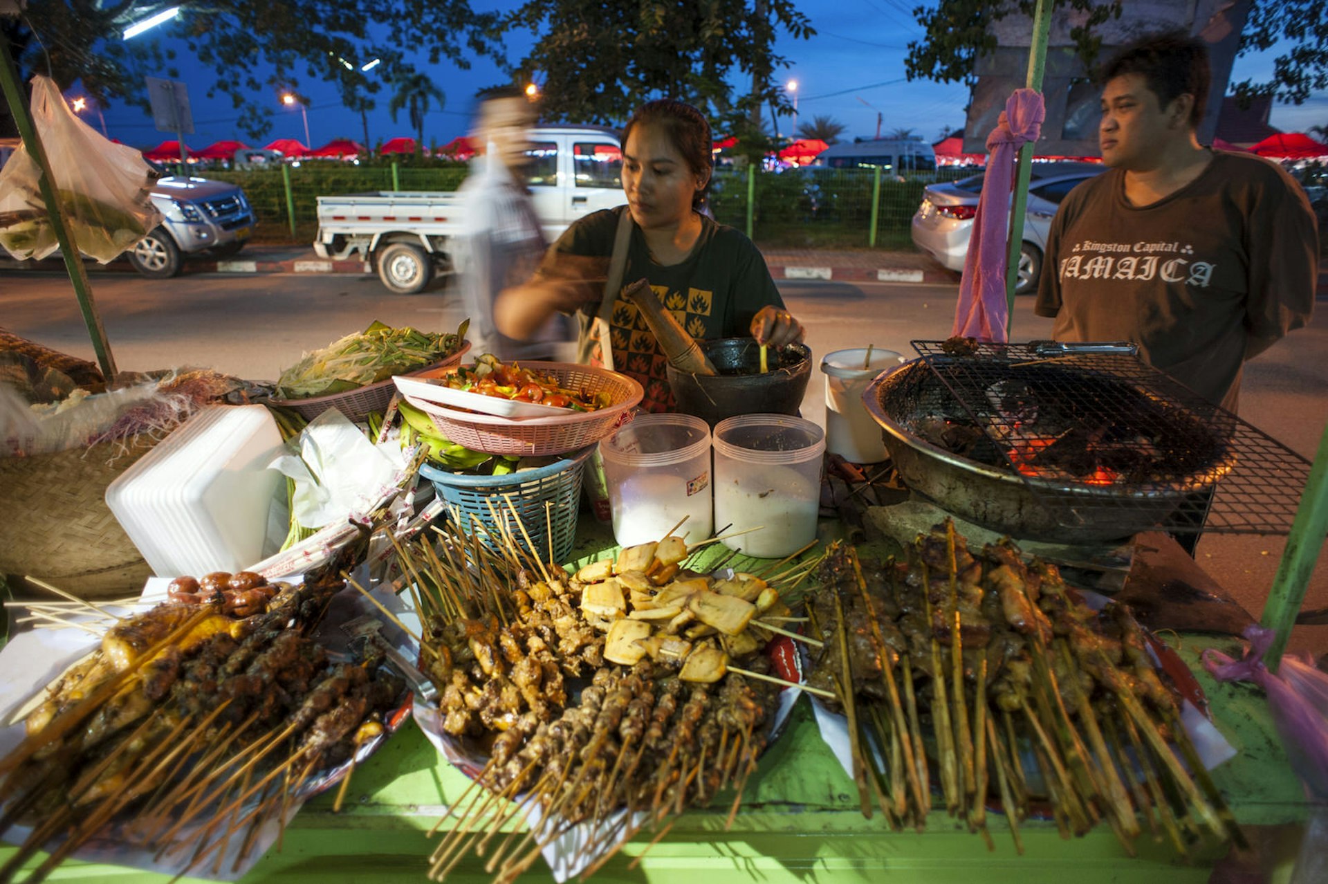 Street food on the riverfront
