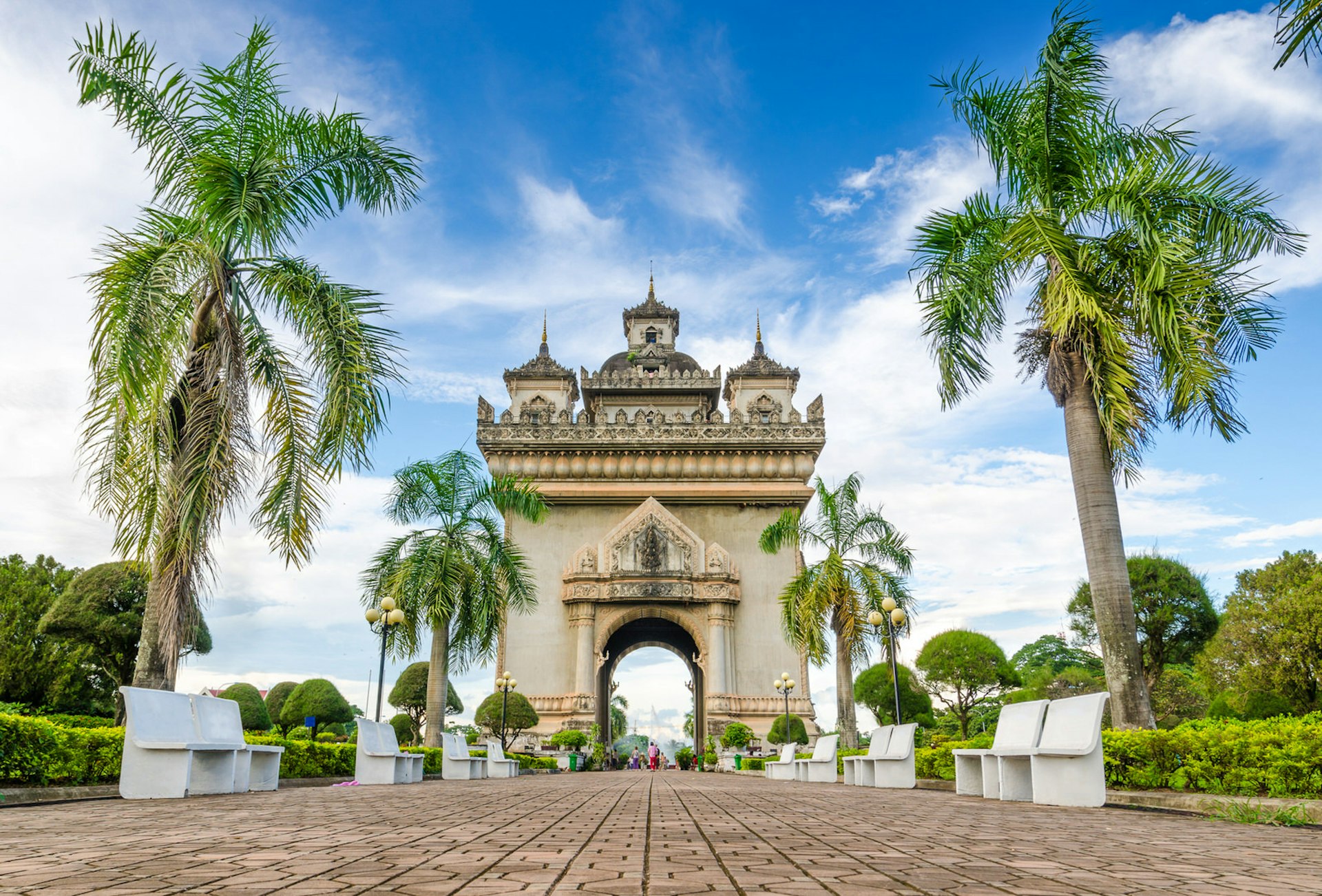 The Patuxai (Victory Gate) monument 