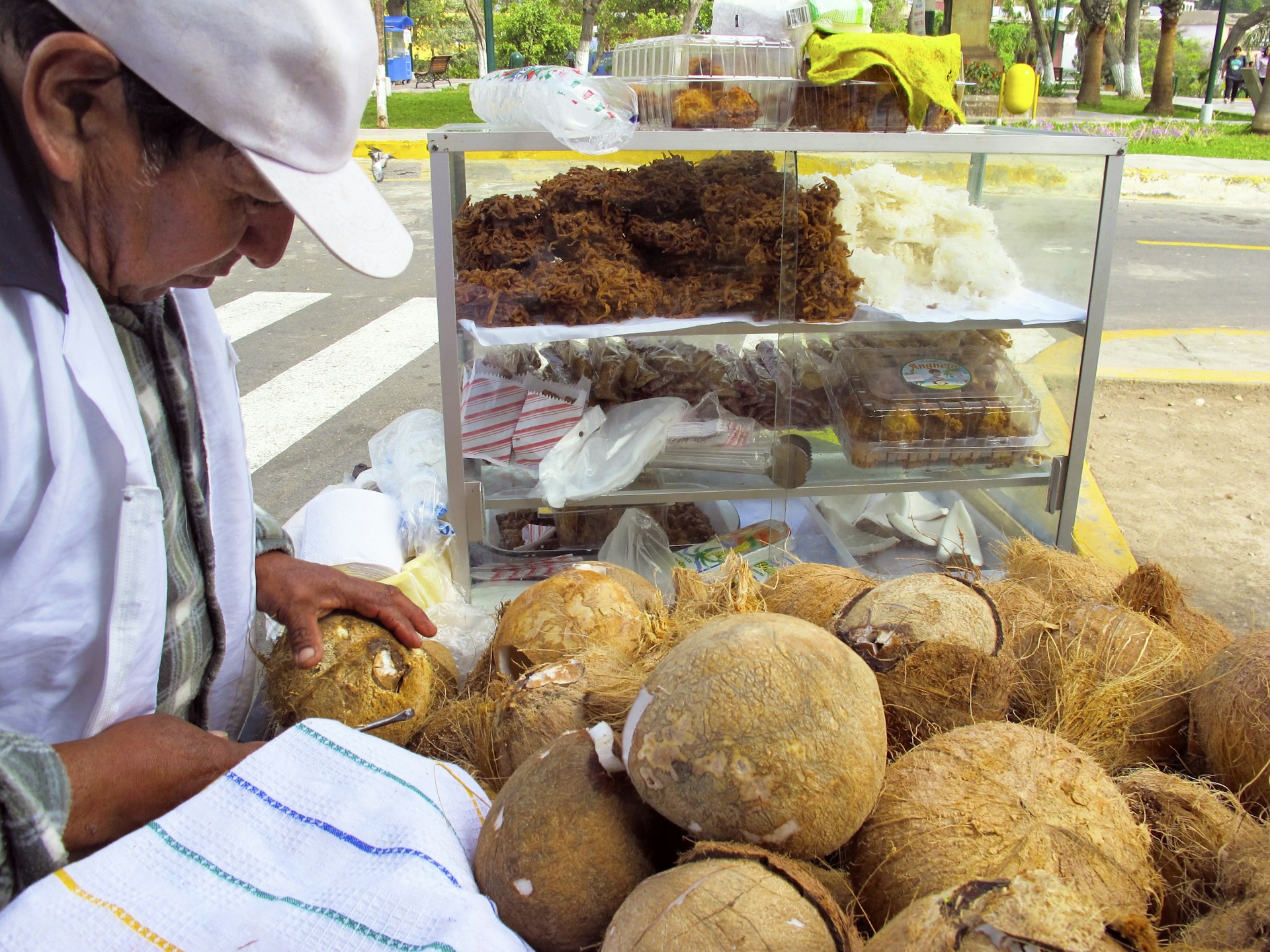 Munch on cocount snacks in the bohemian district of Barranco © Agnes Rivera / Lonely Planet