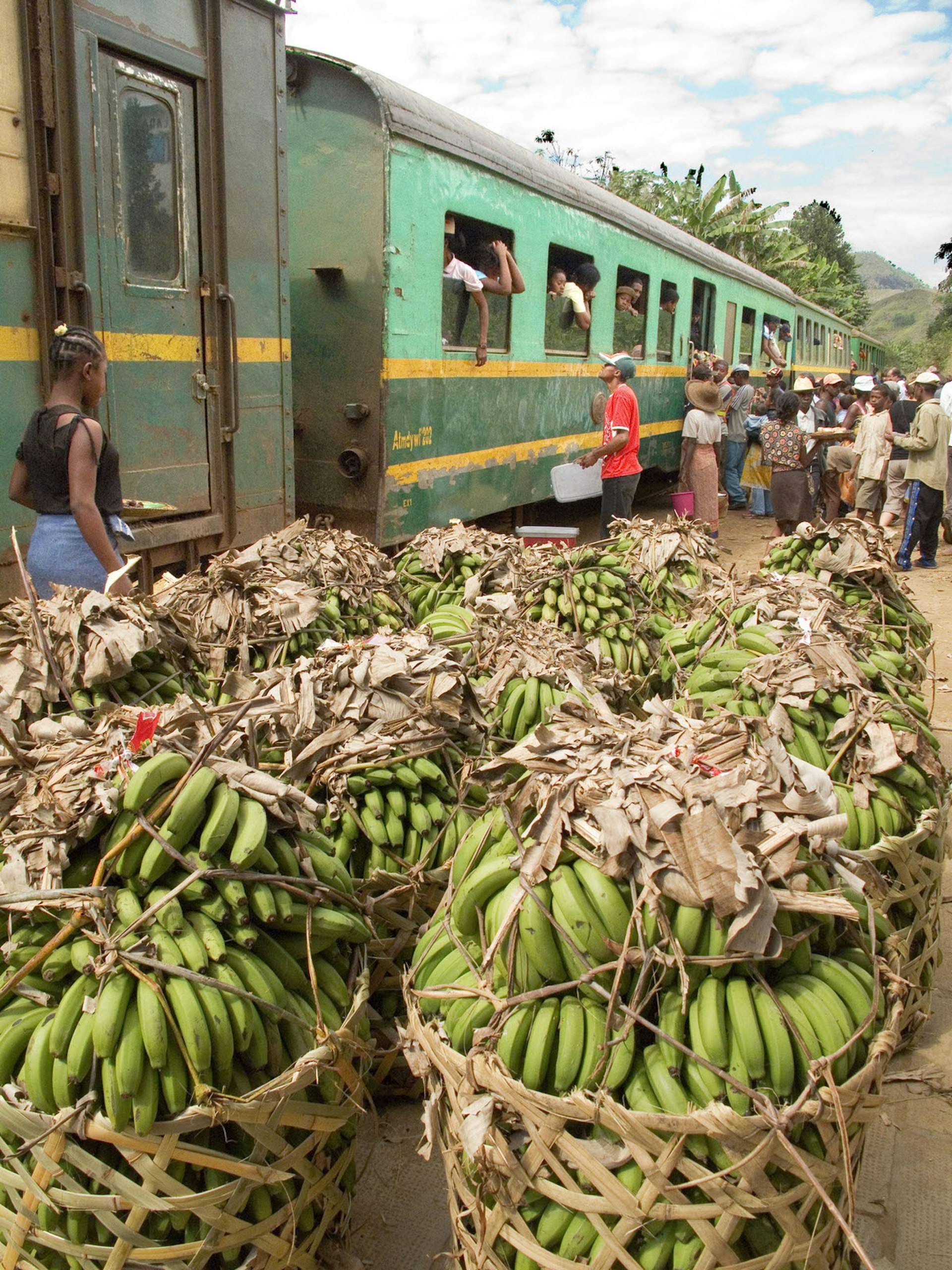 At each of the 18 stops an incalculable amount of freight is loaded and unloaded by Malagasy passengers © Andia / UIG / Getty Images
