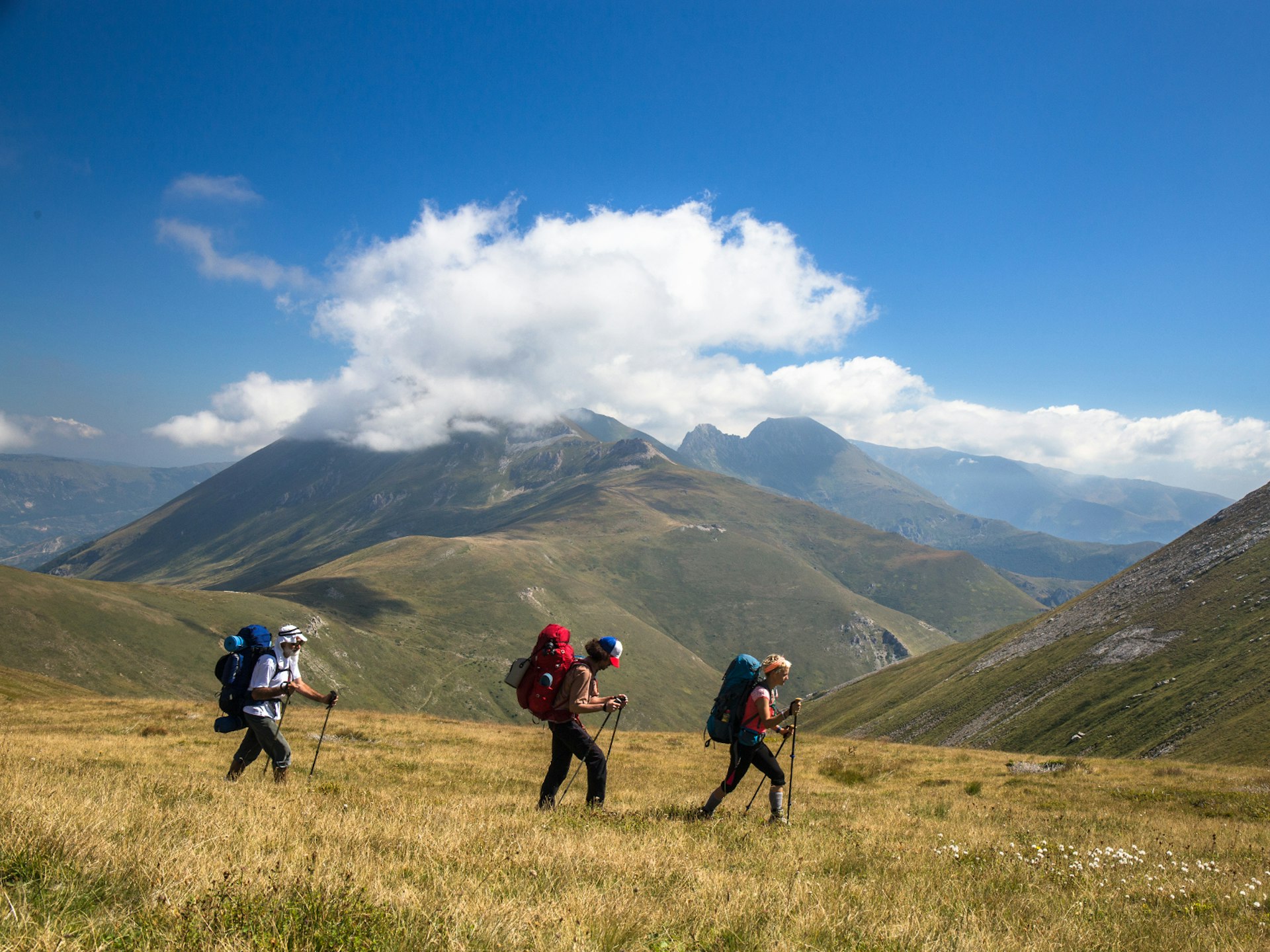 On the trail in Šar Mountain, with Vrtop pass and Kobilica (2528m) in the background © Aleksandar Donev / Lonely Planet