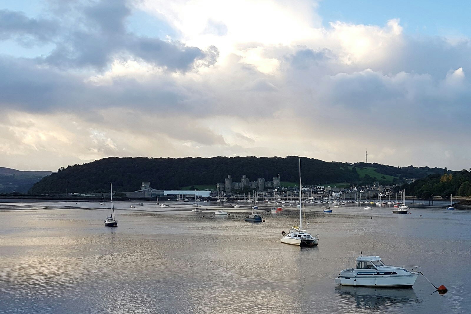 Conwy, with its distinctive castle, seen from the Quay hotel in Deganwy © James Smart / Lonely Planet