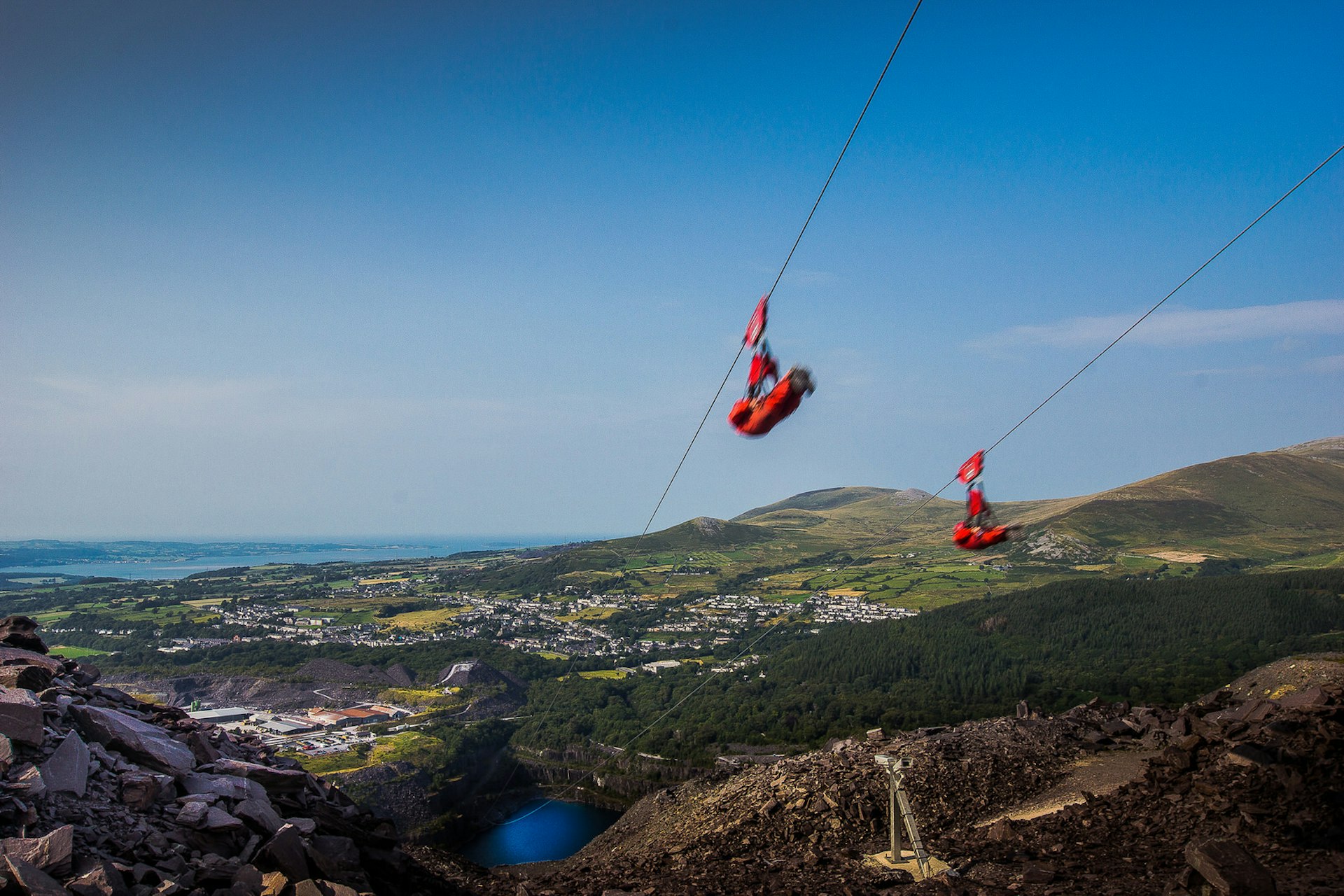 Zip World Velocity is the world's fastest zip line © Zip World