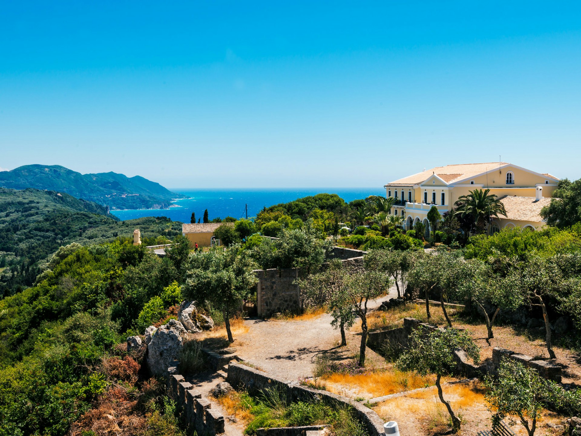 Olive trees near Kaiser's Throne on Corfu island © Elena Pavlovich / Shutterstock