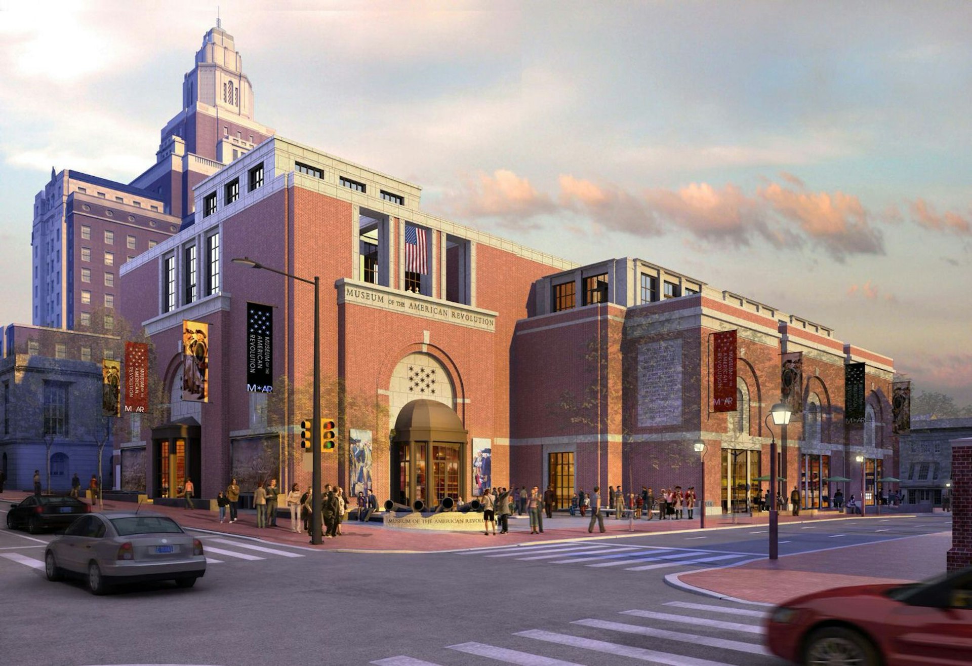 The museum will be located in a historic part of the city © Museum of the American Revolution