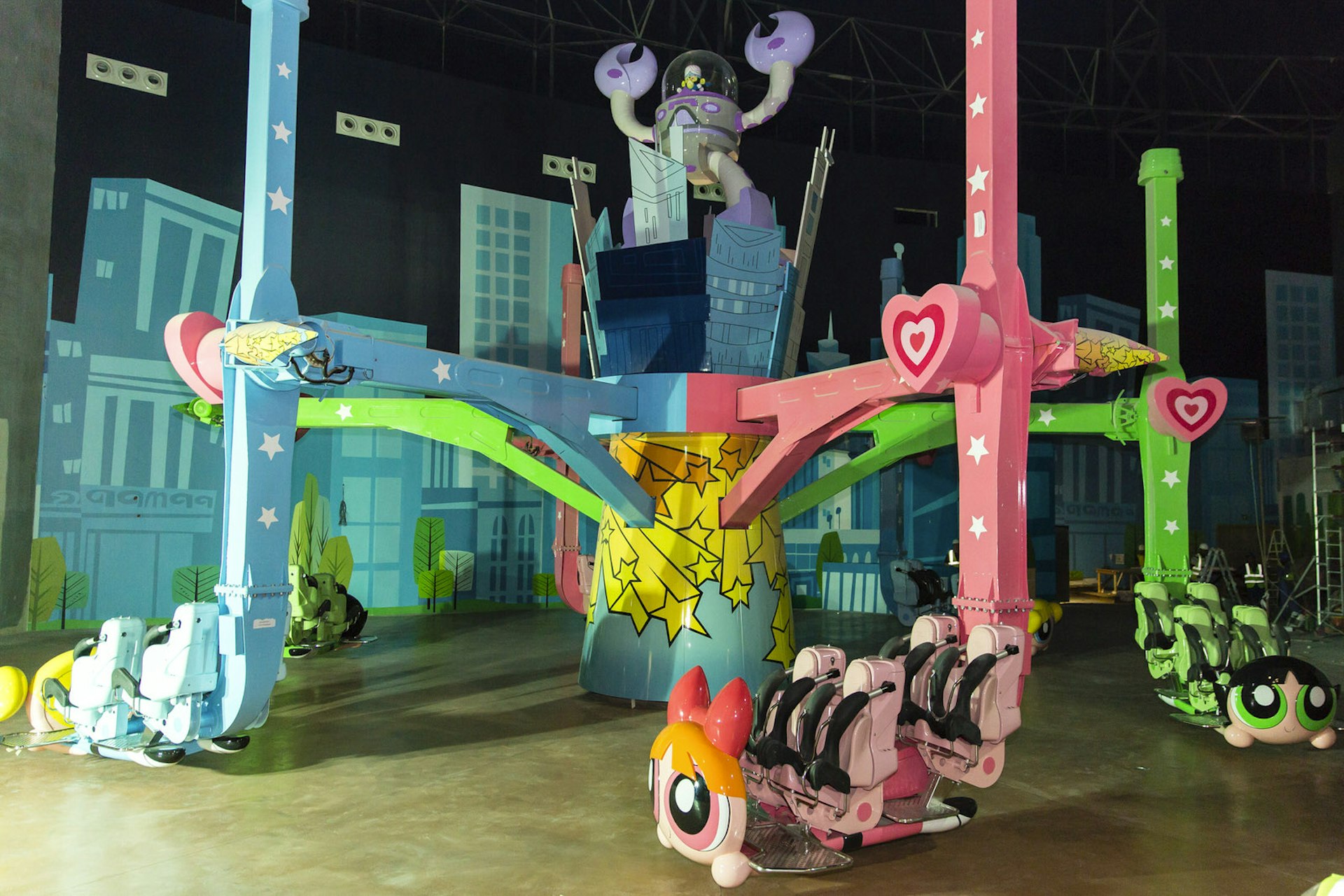 The Powerpuff Girls Ride in the Cartoon Network Zone © IMG World of Adventure
