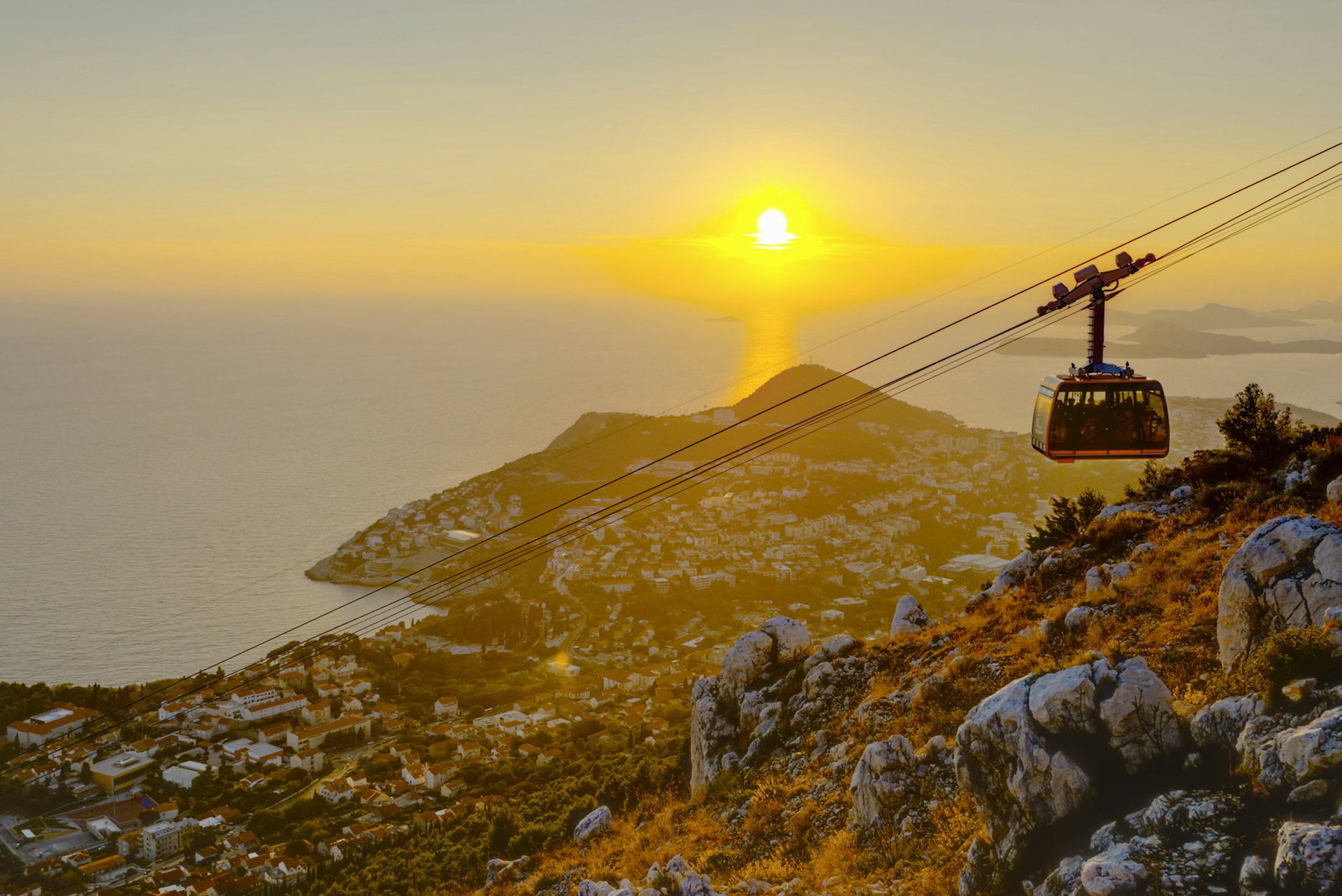 Take the cable car up Mt Srđ for stunning views of the city 