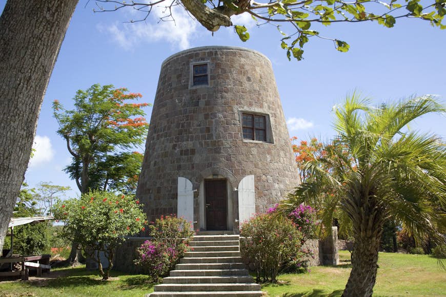 "Sugar Mill" converted cottage in NEevis in the Caribbean.