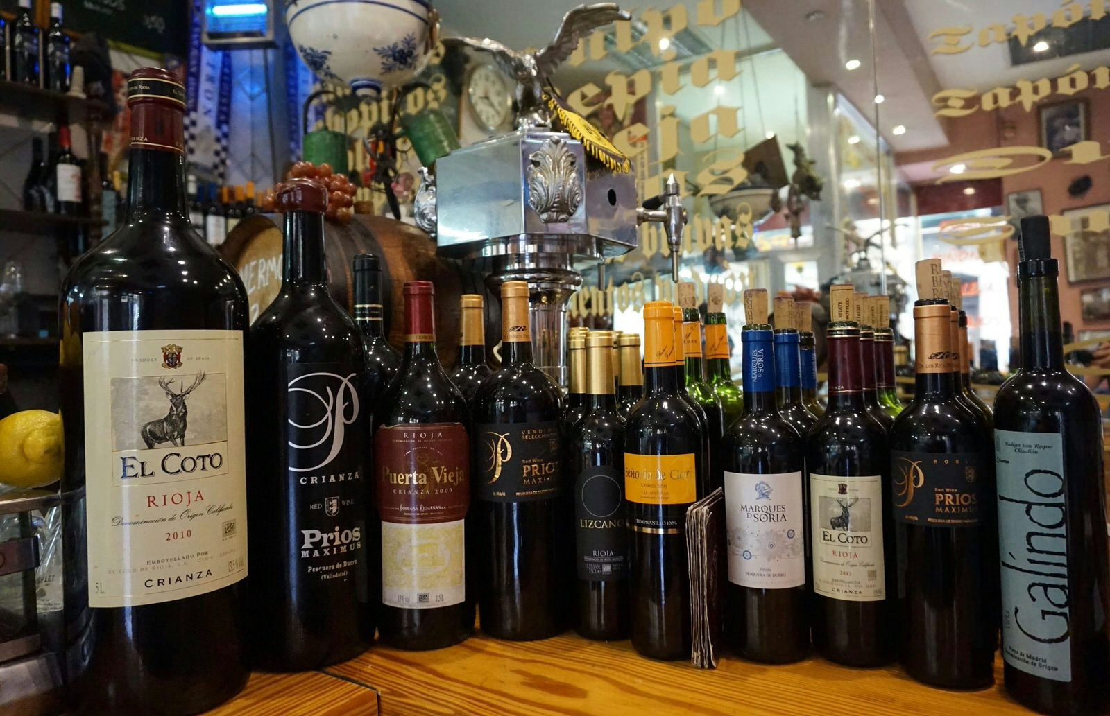 Selection of wines at Casa Toni © Daniel Welsch / Lonely Planet