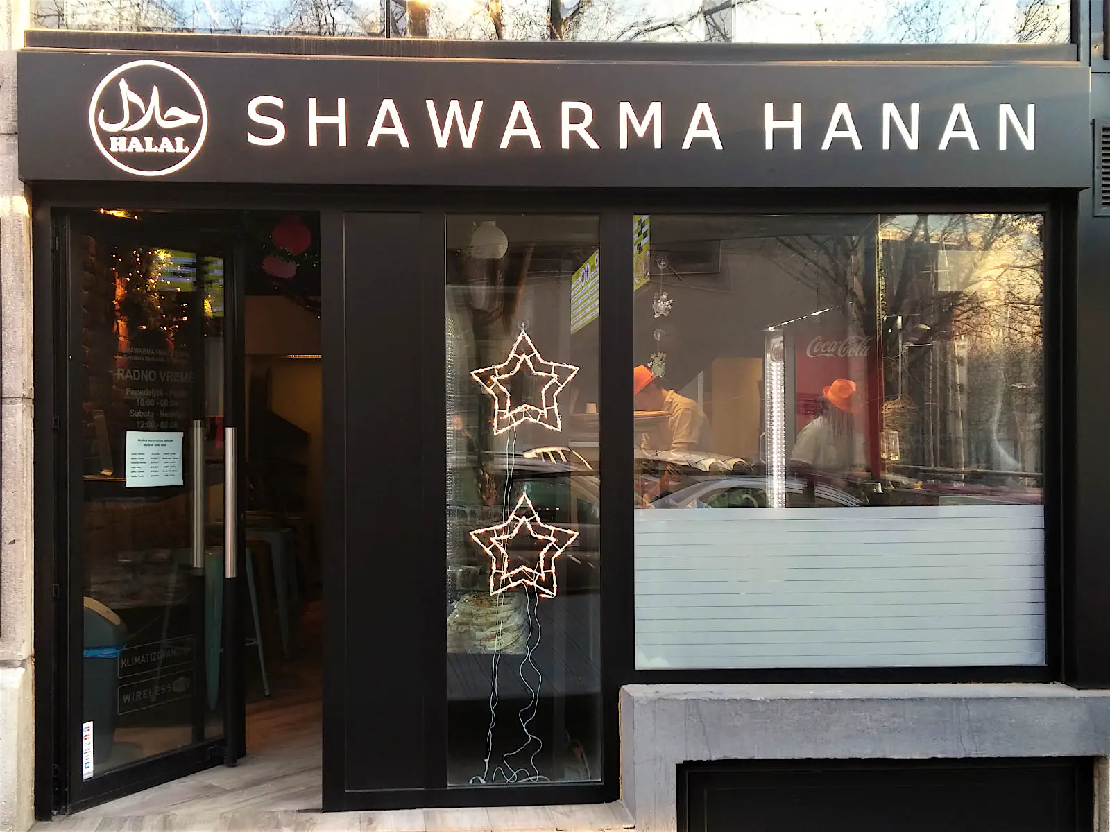 Features - shawarma-hanan-belgrade Shawarma Hanan serves falafel sandwiches on the go © Nevena Paunovic / Lonely Planet
