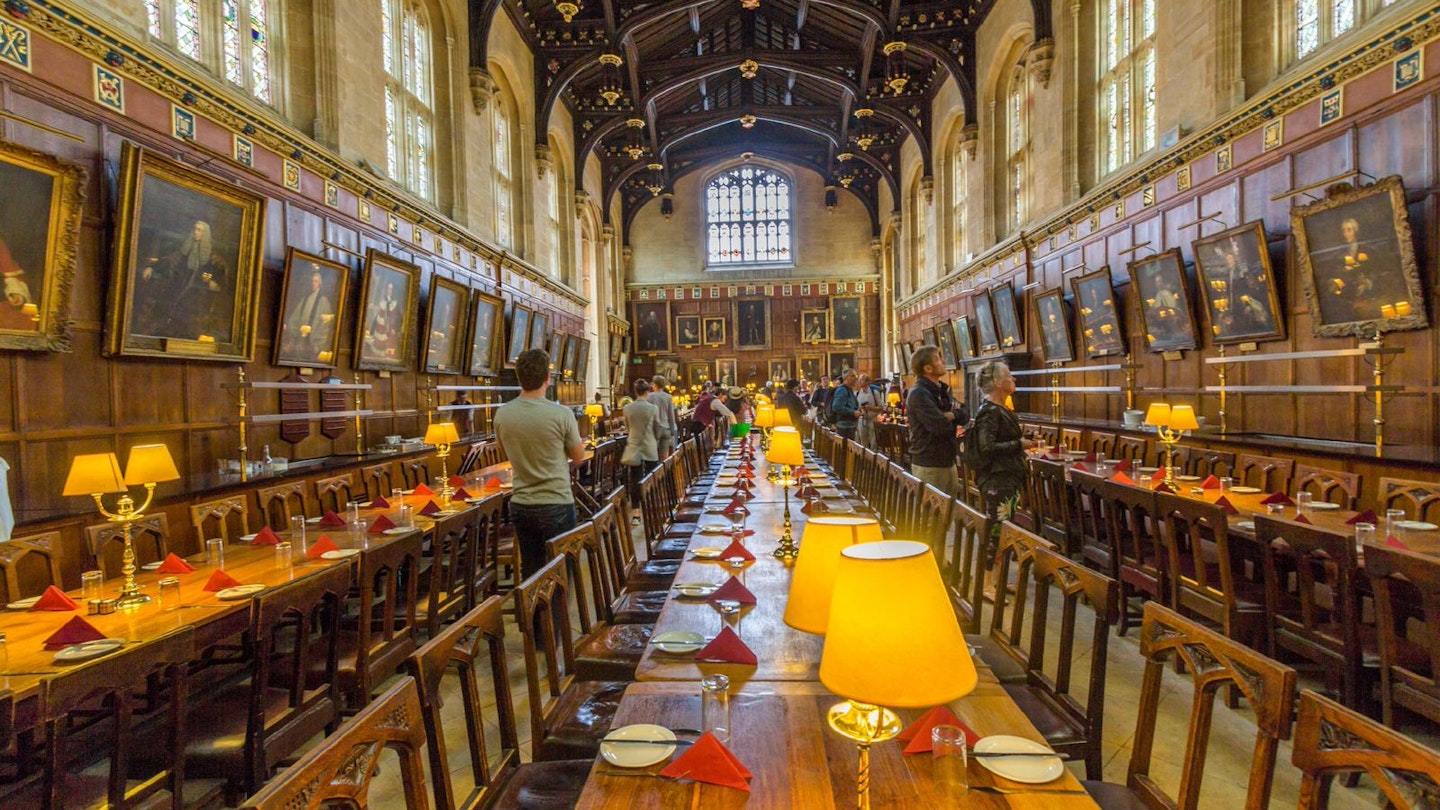 Christ Church's Great Hall, the centre of college life and the inspiration for Hogwarts' Hall © eXpose / Shutterstock