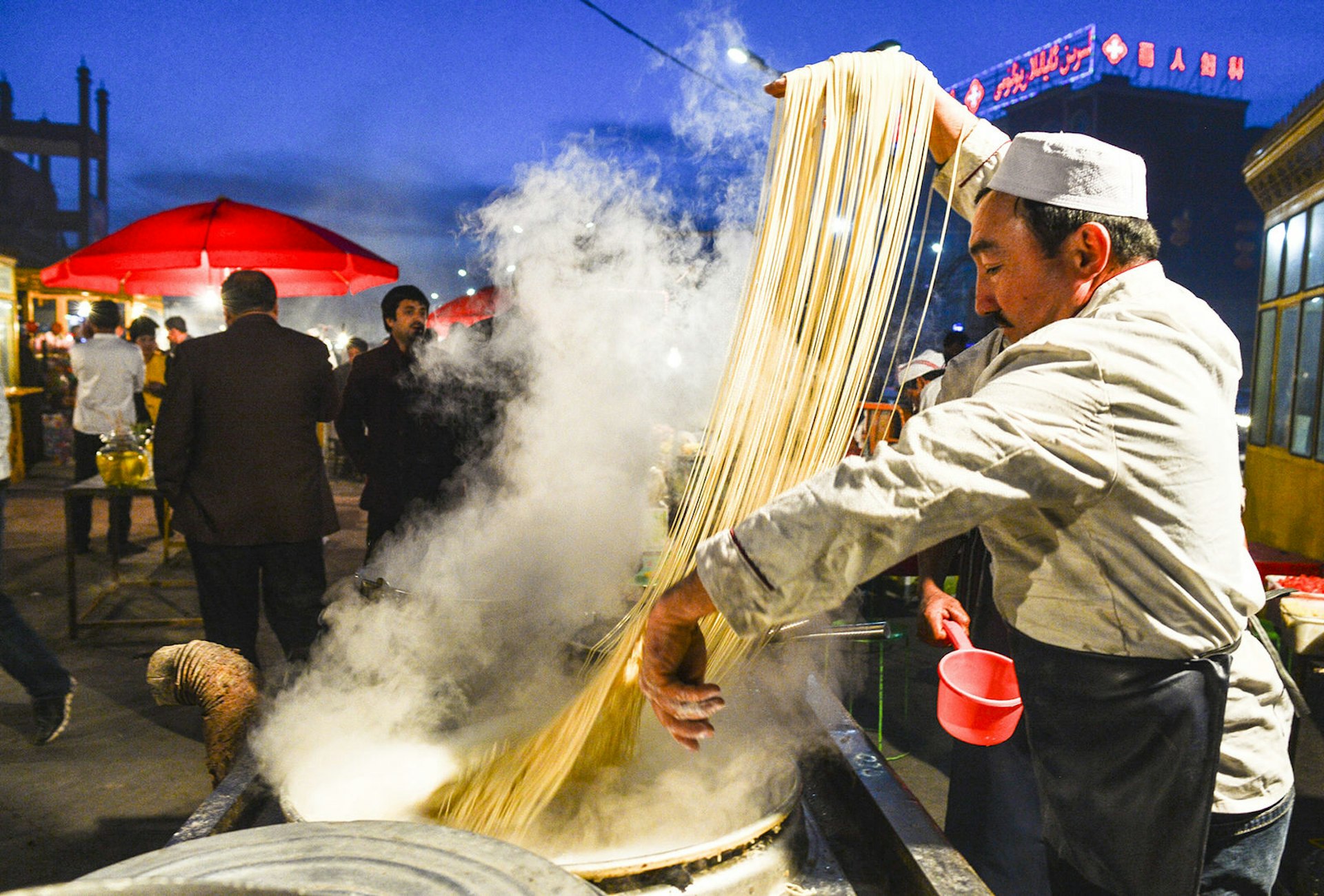 Forget 'how long's a piece of string?' – how long are these noodles!? © Xinhua News Agency / Getty Images