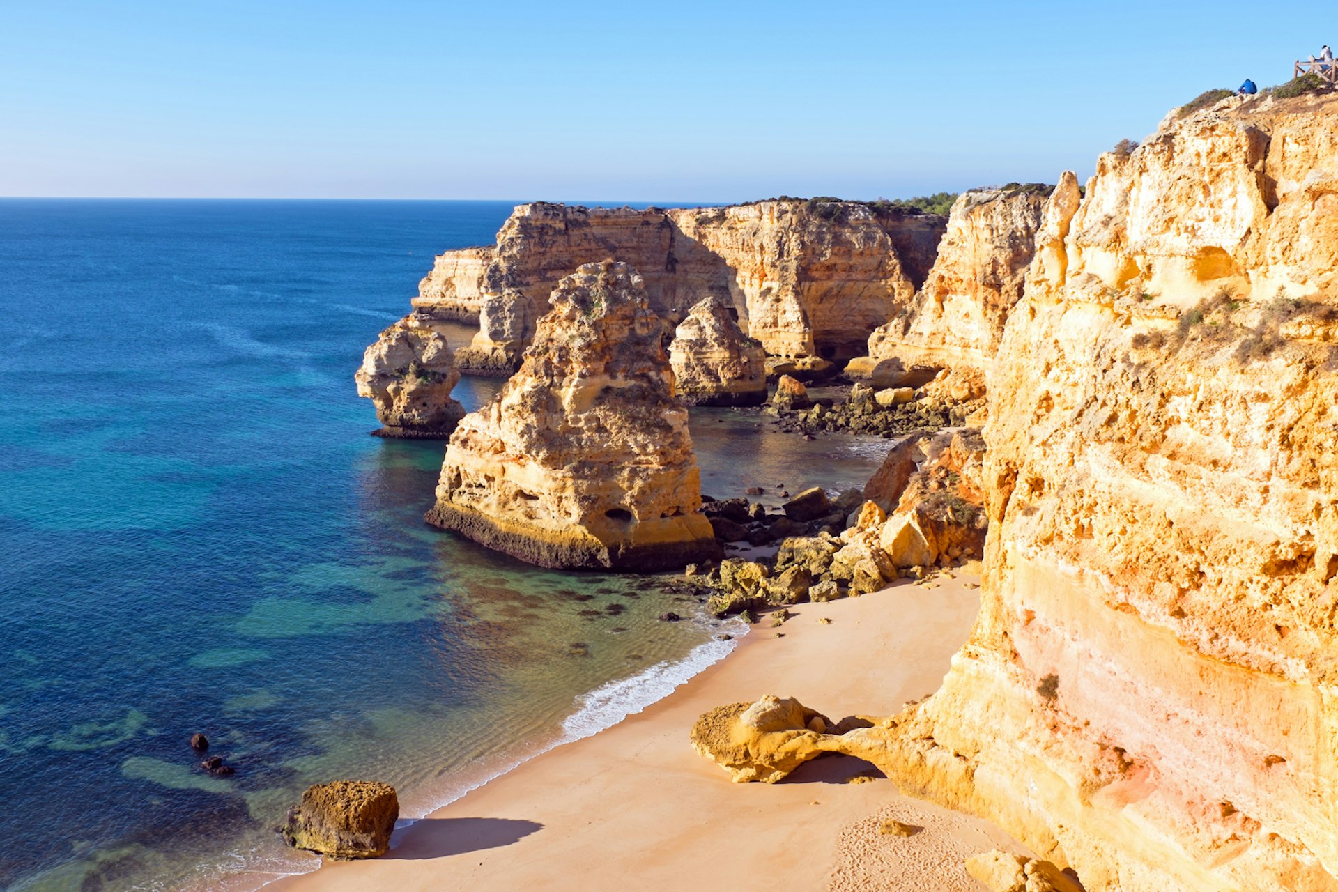 Features - Praia de Marinha in the Algarve Portugal