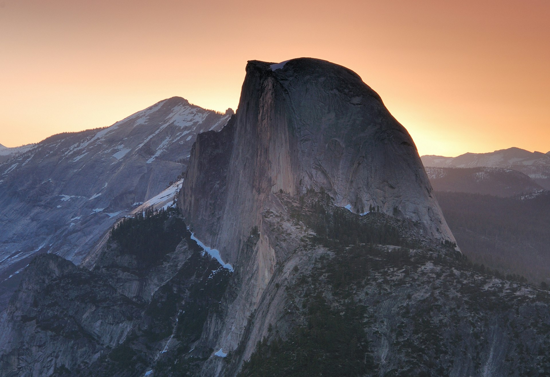Features - "Half Dome with sunrise"