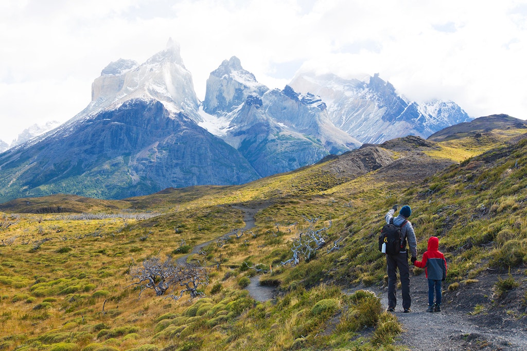 Features - family hiking in patagonia