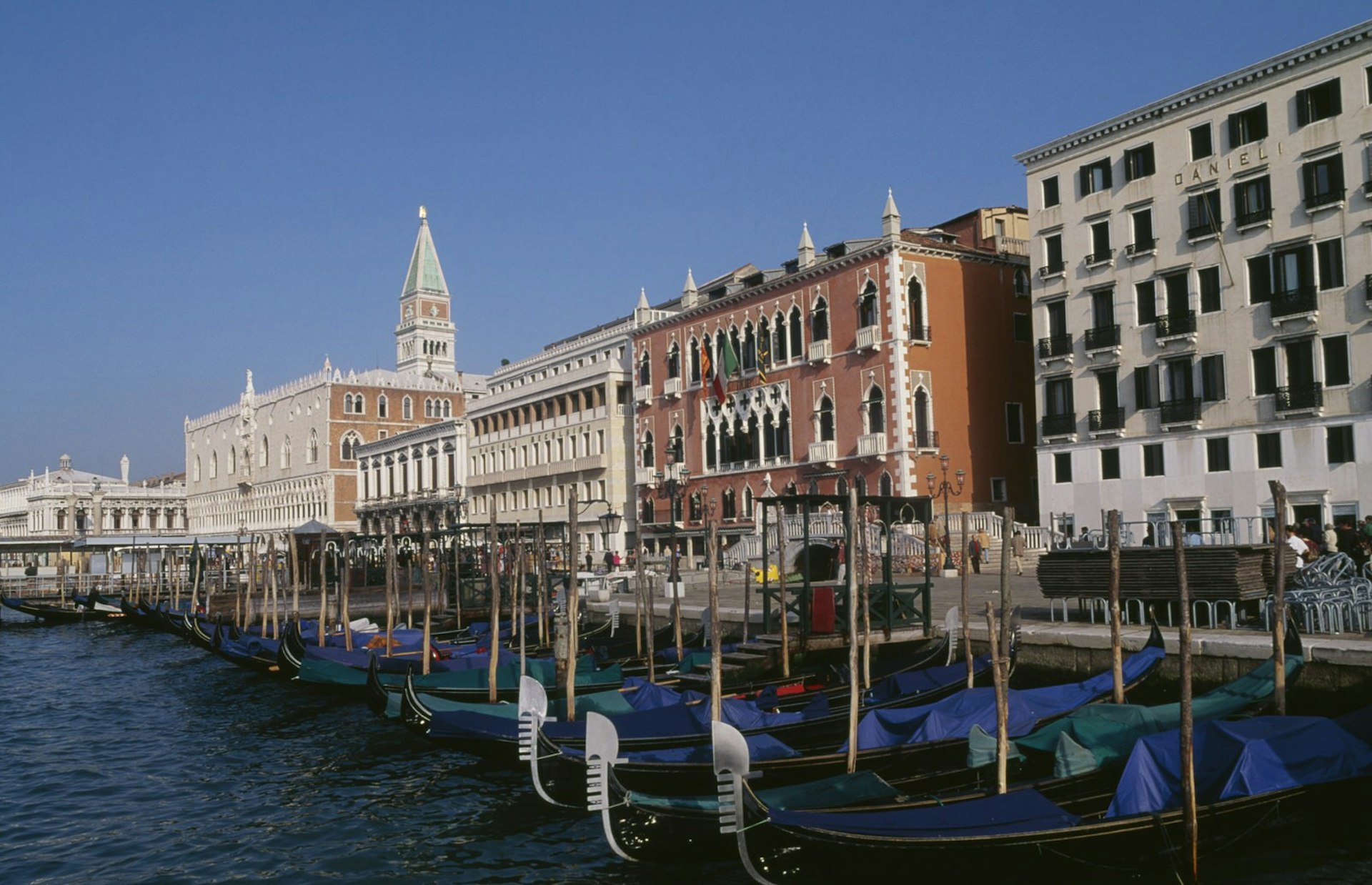 Terazza Danieli (far right) has spectacular views of the Doge's Palace and the lagoon
