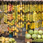 Features - Amazonic traditional fruits on road shop