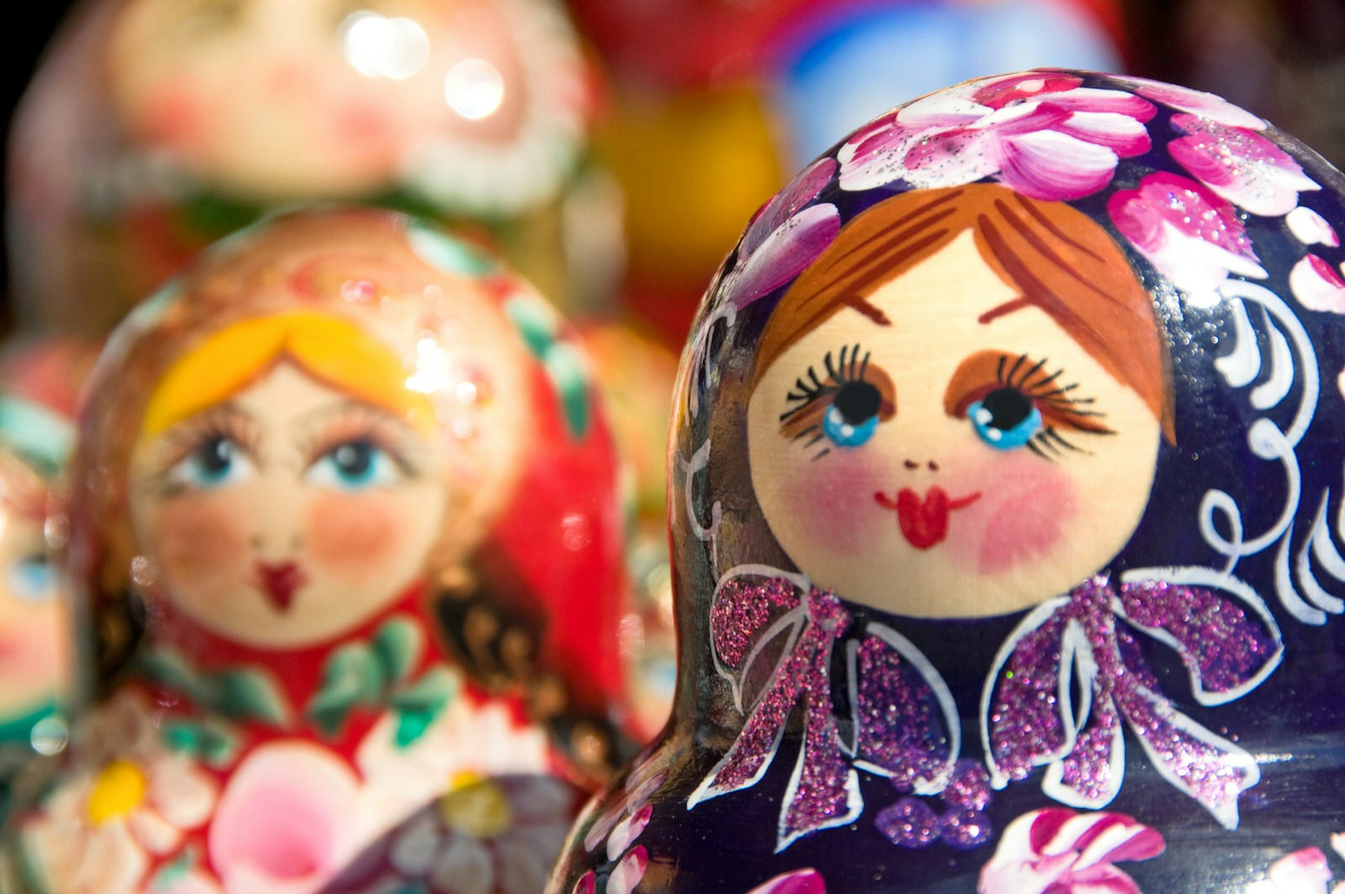 Hand-painted Russian dolls