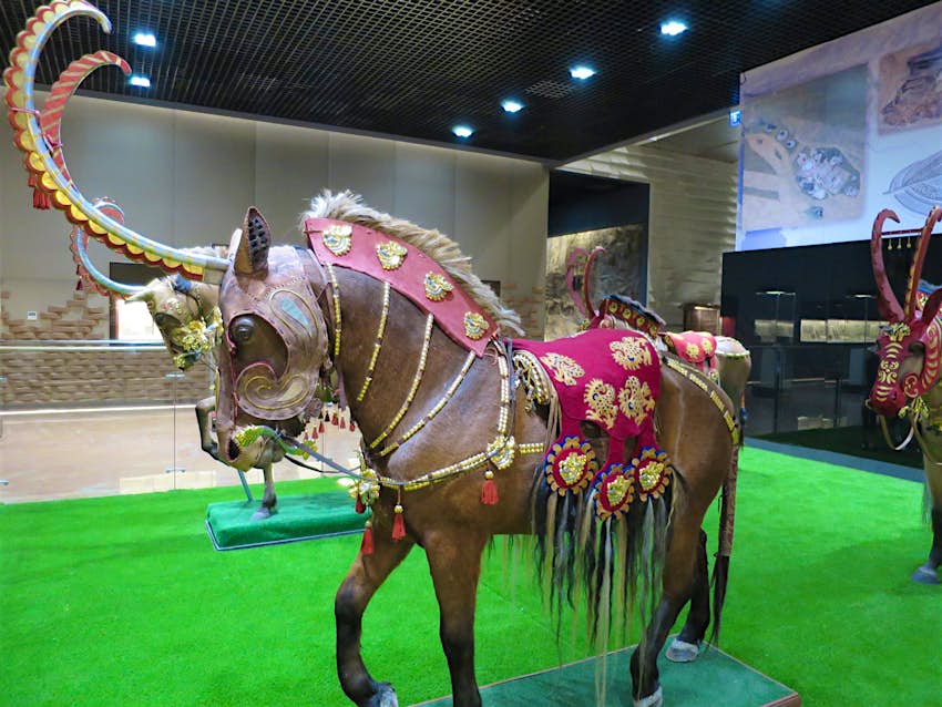 Features - Traditional equestrian armour on display at the National Museum © Megan Eaves / Lonely Planet Traditional equestrian armour on display at the National Museum © Megan Eaves / Lonely Planet