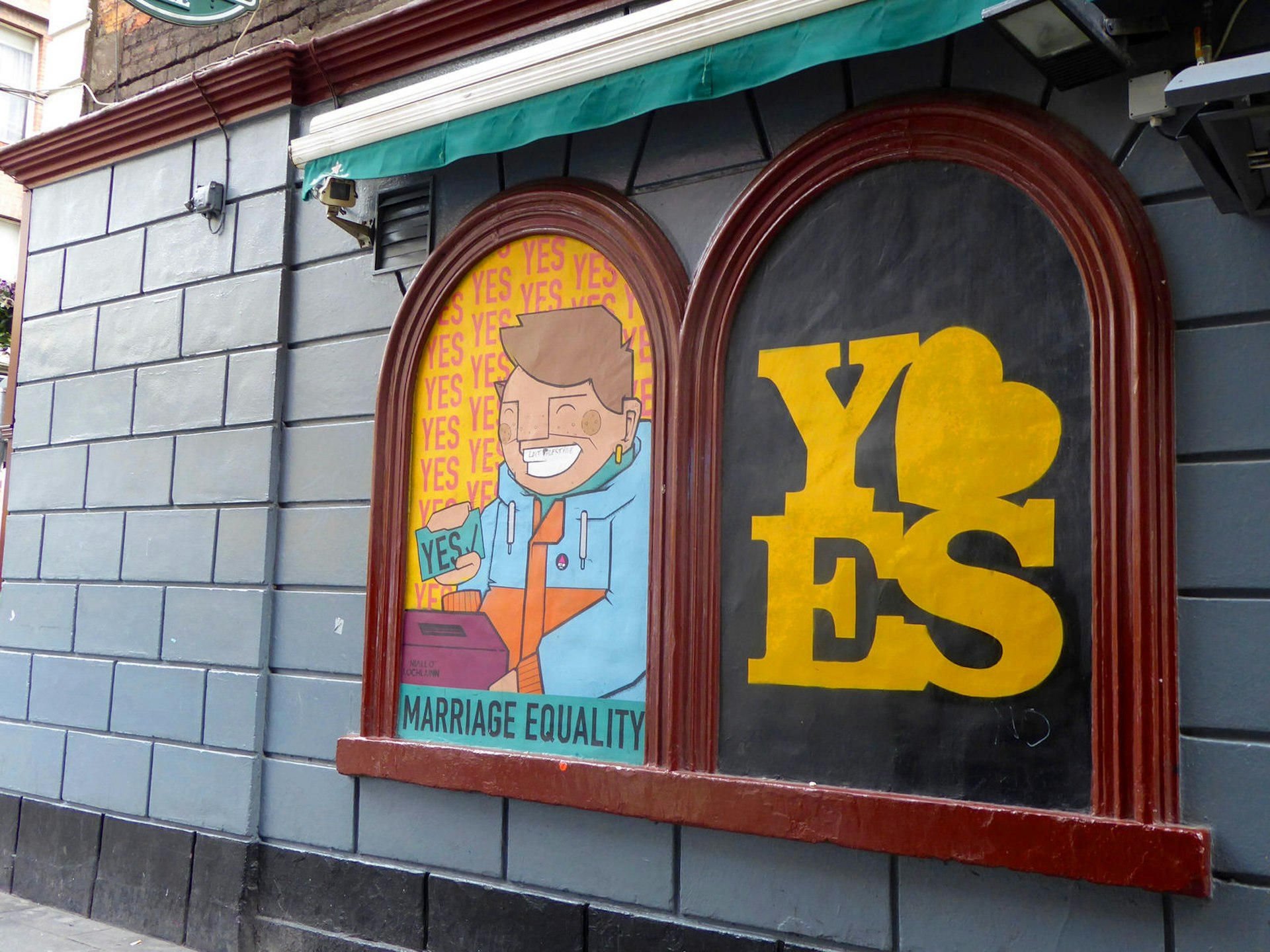 Artwork outside the George, one of the pillars of Dublin's LGBT scene © AnneMarie McCarthy / Lonely Planet