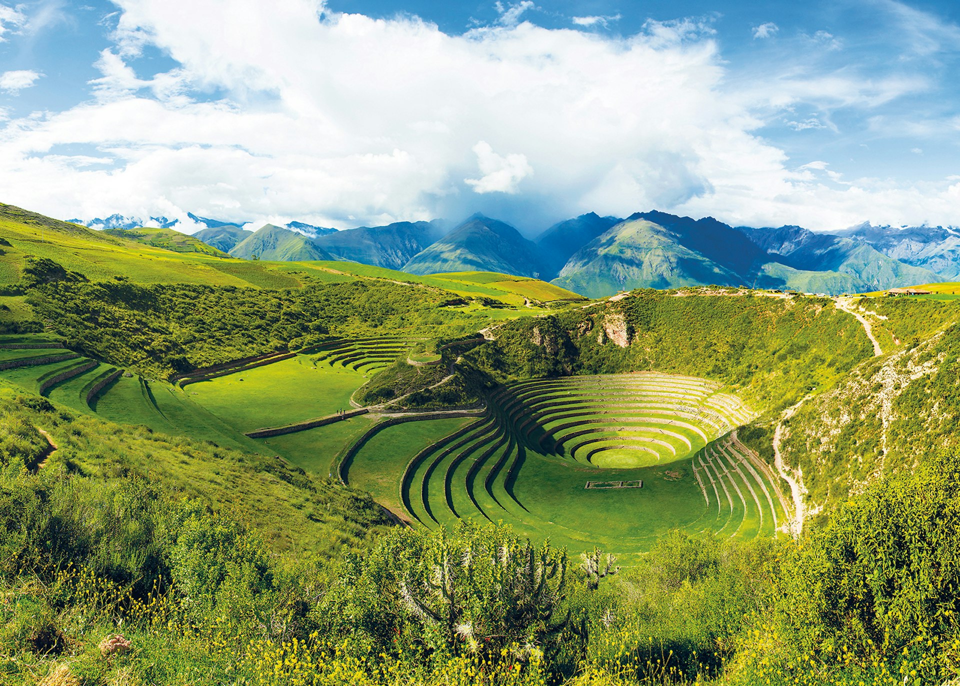 The concentric terraces of Moray, Peru © Panoramic Images / Getty Images