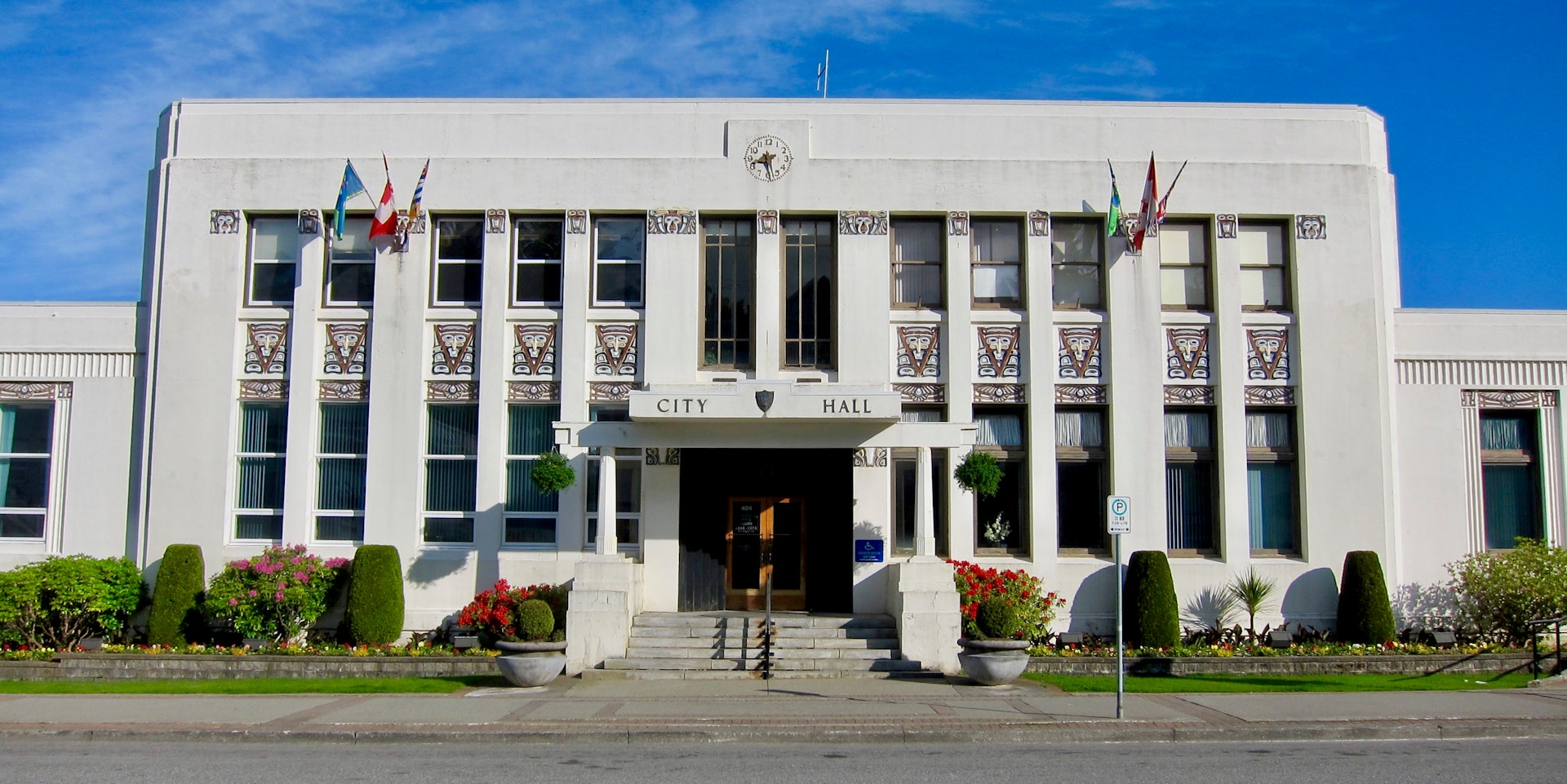 Exterior of City Hall in Prince Rupert, BC
