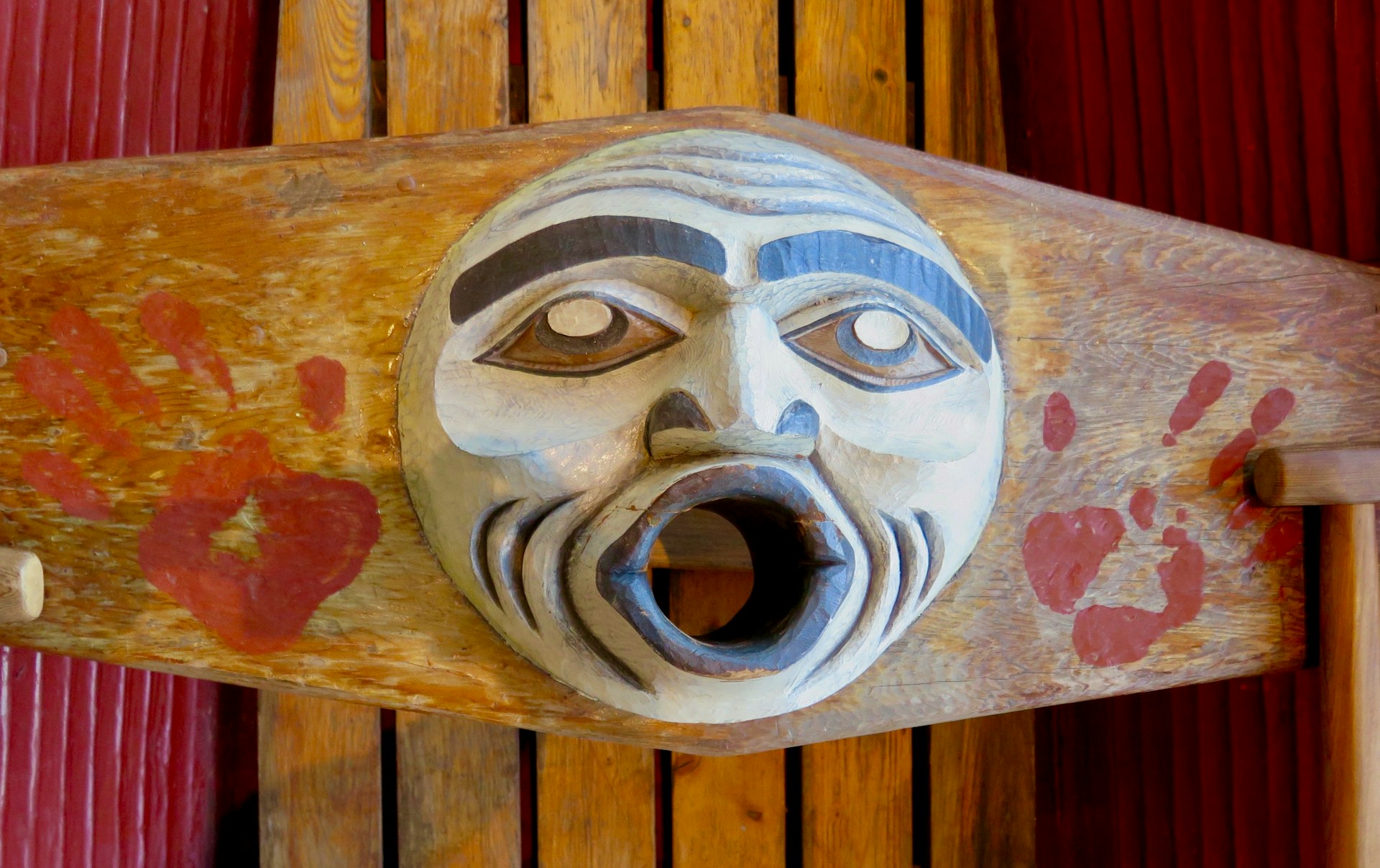 Canoe carving at Squamish Lil'wat Cultural Centre in Whistler