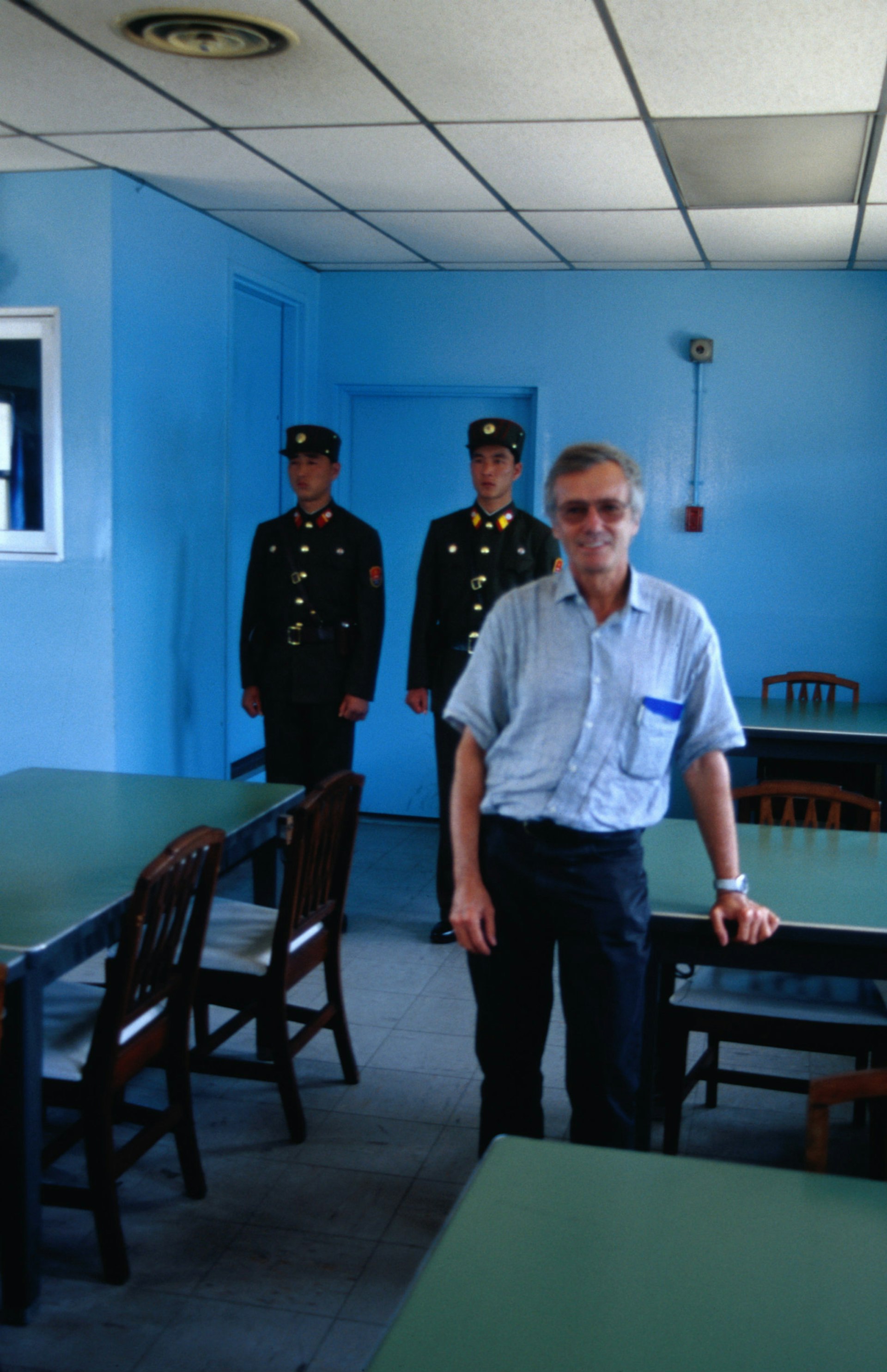Tony Wheeler's top 10 cities - Tony looking as casual as one can in the DMZ, North Korea © Tony Wheeler / Lonely Planet
