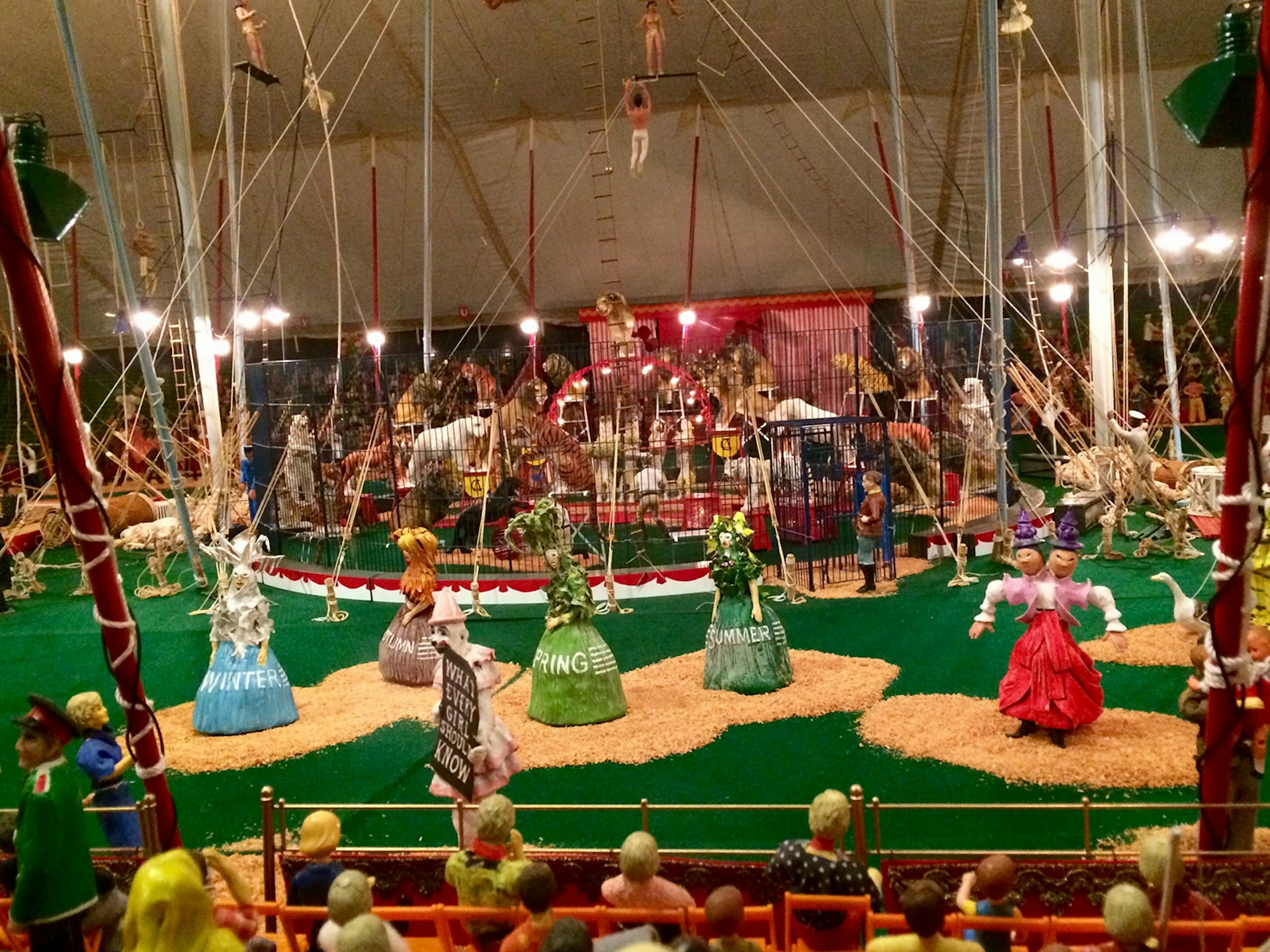 ringling circus diorama close-up
