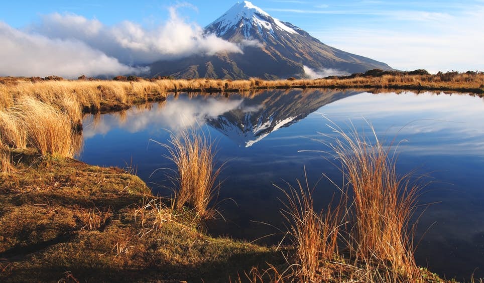 Mt Taranaki is the high point of the Pouakai Crossing, one of New Zealand’s best short hikes © Spencer Clubb / Getty Images