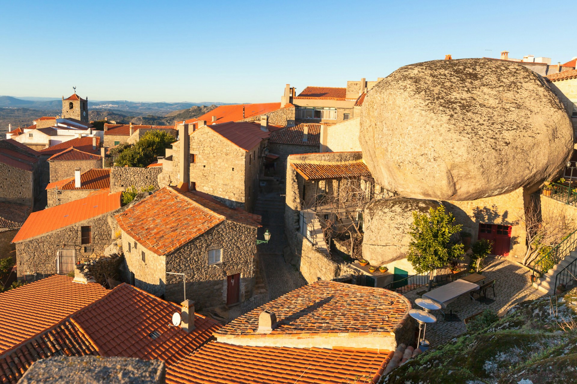 Monsanto, where buildings sit among huge granite rocks